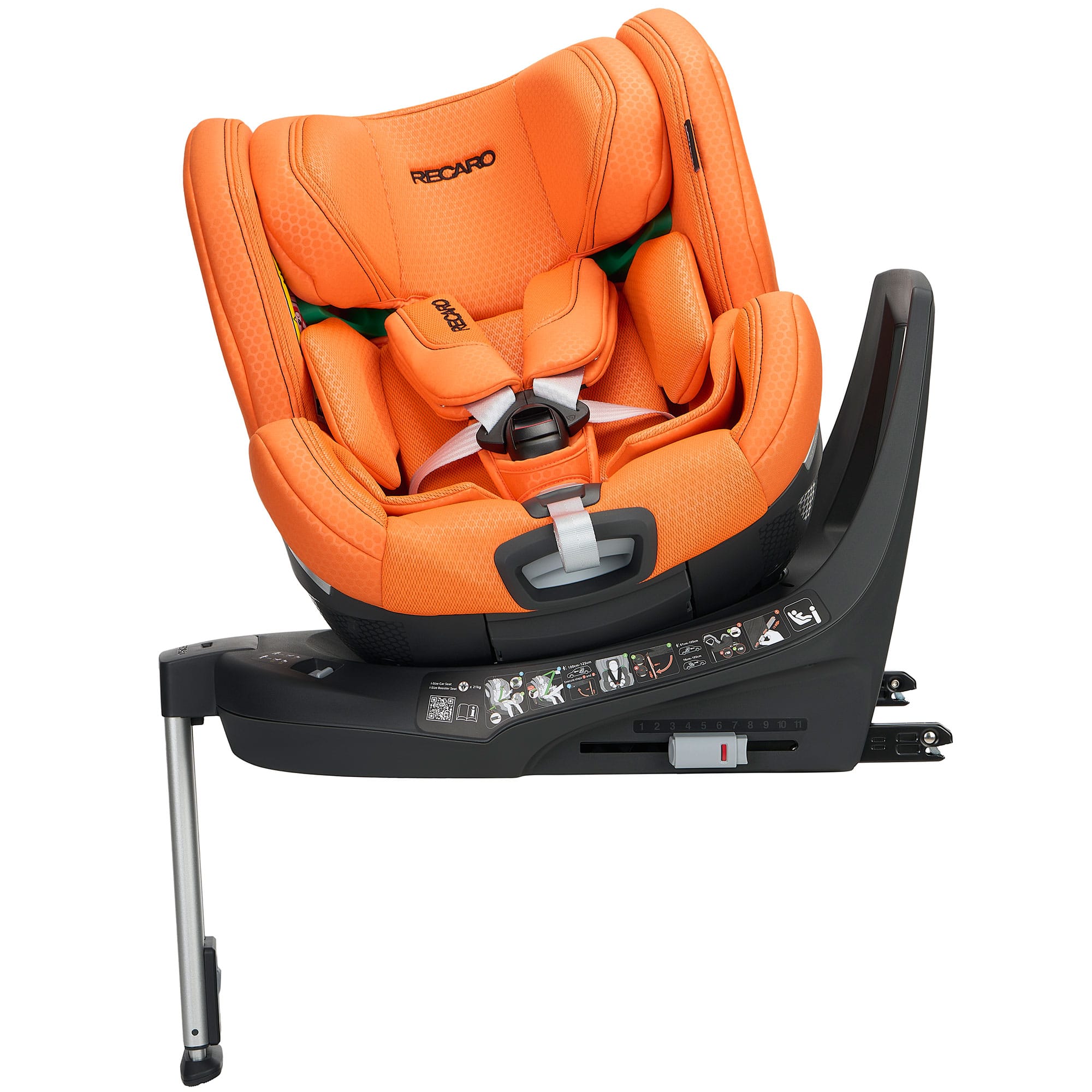 Recaro Xenon 1 Kid Combination Car Seat 61-125cm in Vibrant Orange Toddler Car Seats B1103053 4260621460485