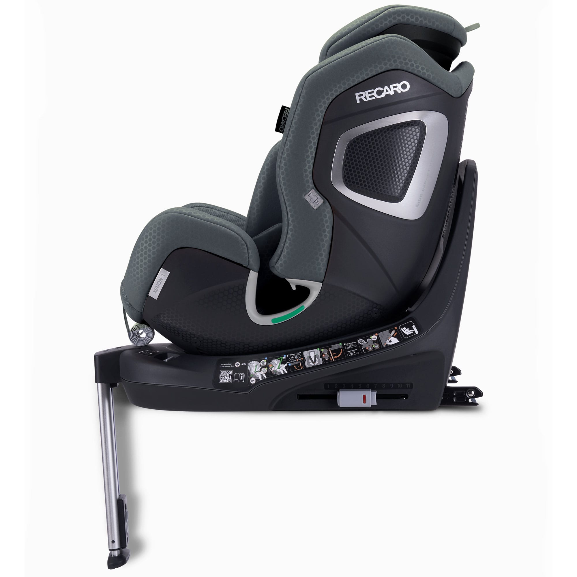 Recaro Xenon 1 Multi Stage Baby Car Seat 40-125cm in Gallant Grey Toddler Car Seats B1102059 4260621468634