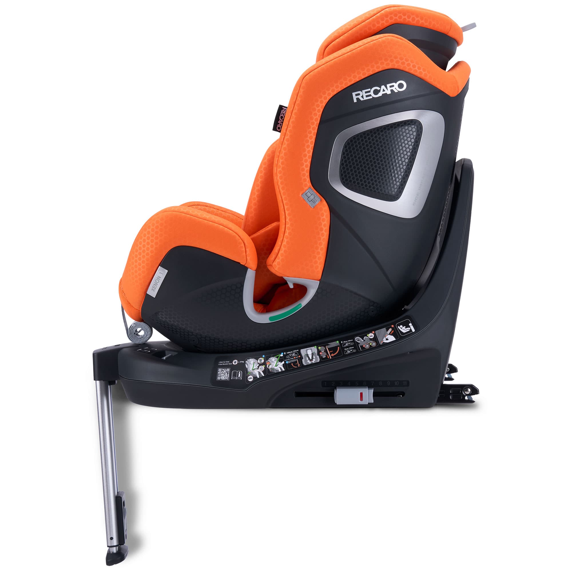 Recaro Xenon 1 Multi Stage Baby Car Seat 40-125cm in Vibrant Orange Toddler Car Seats B1102053 4260621468573
