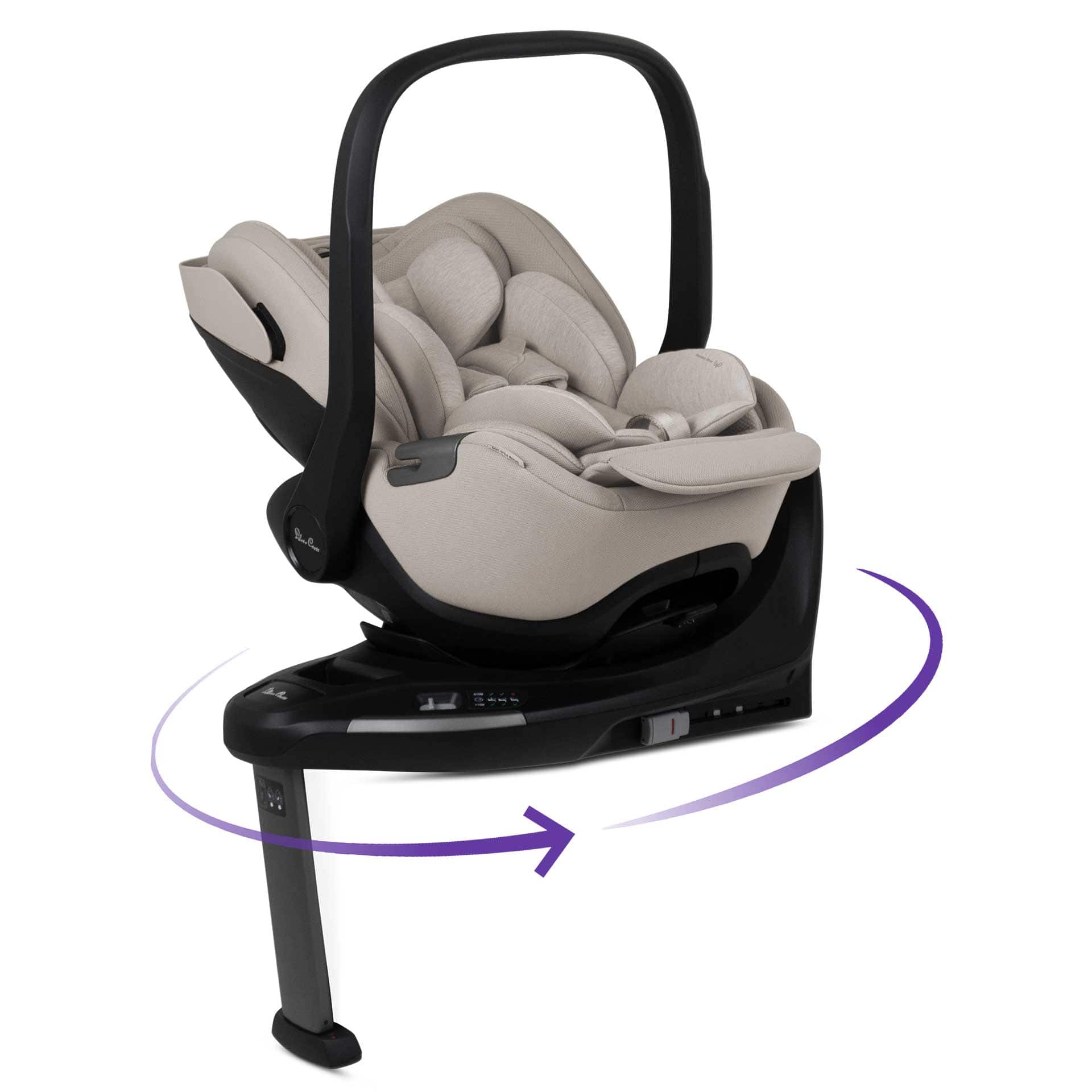 Silver Cross Glide Plus 360 Car Seat in Natural Beige Baby Car Seats