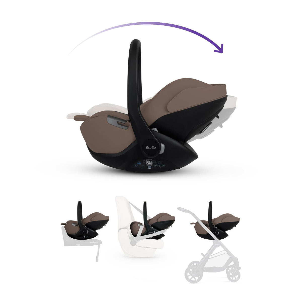 Silver Cross Glide Plus 360 Car Seat in Timeless Cocoa Baby Car Seats