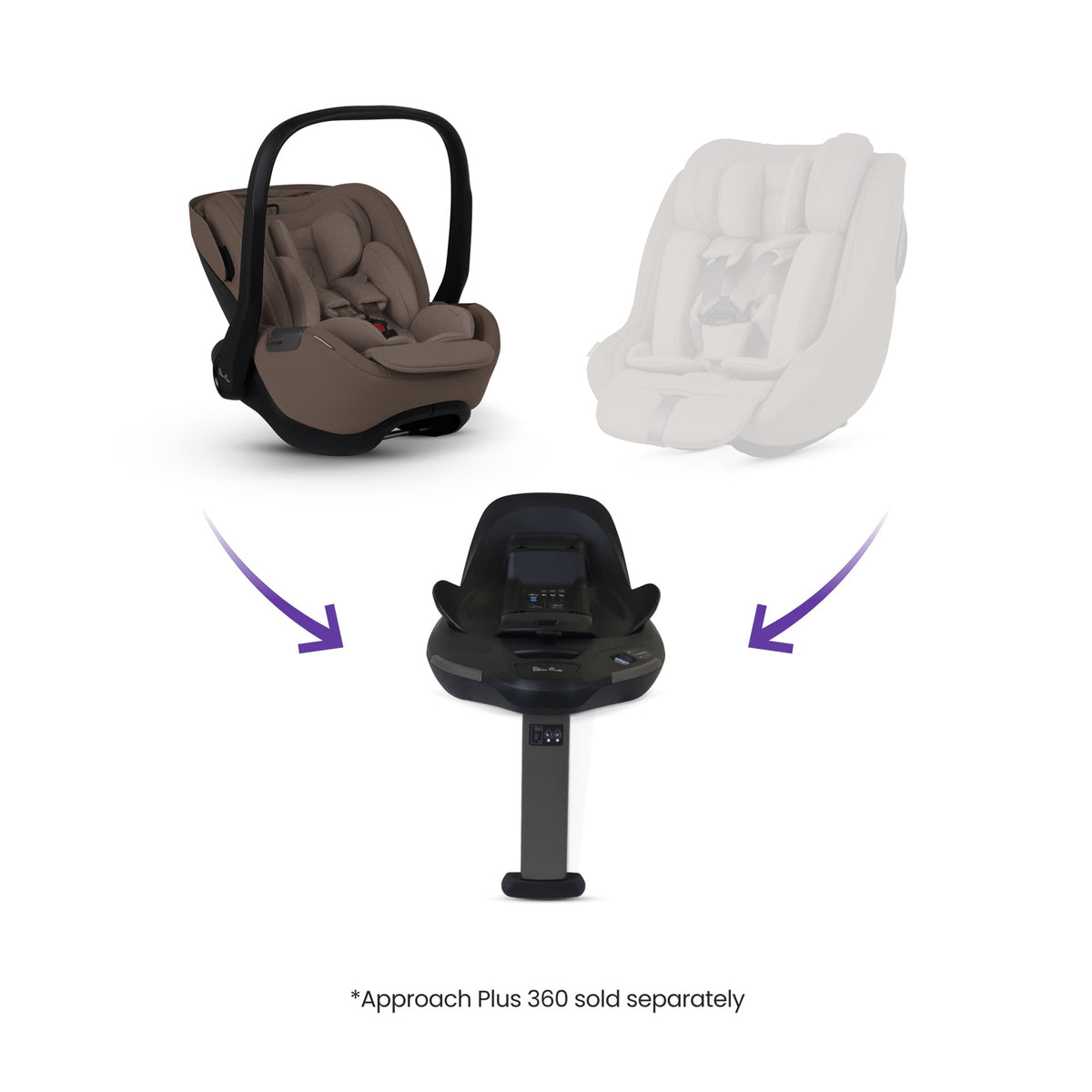 Silver Cross Glide Plus 360 Car Seat in Timeless Cocoa Baby Car Seats