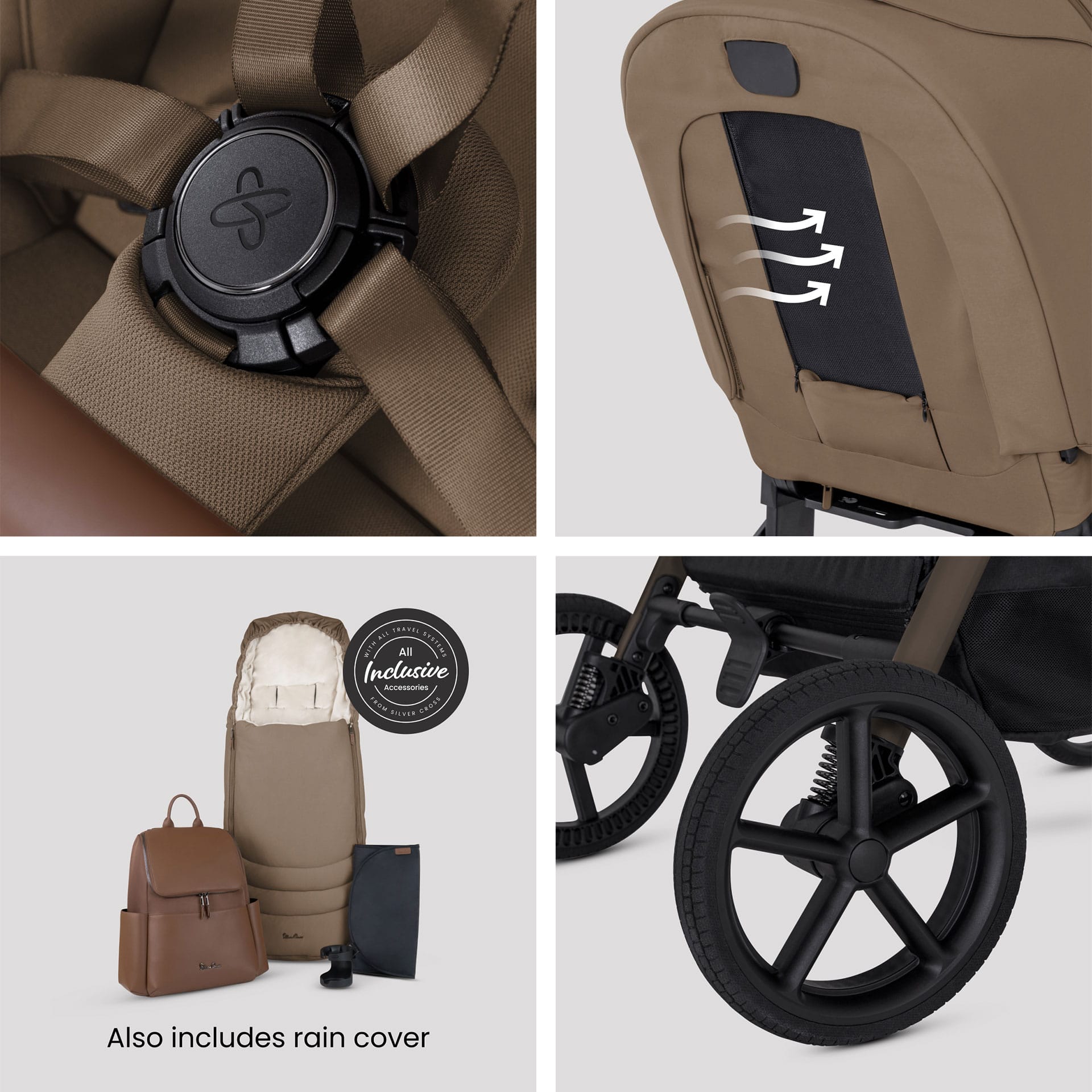 Silver Cross Breez Accessory Bundle in Maple Baby Prams IBA.MP1 5055836934666