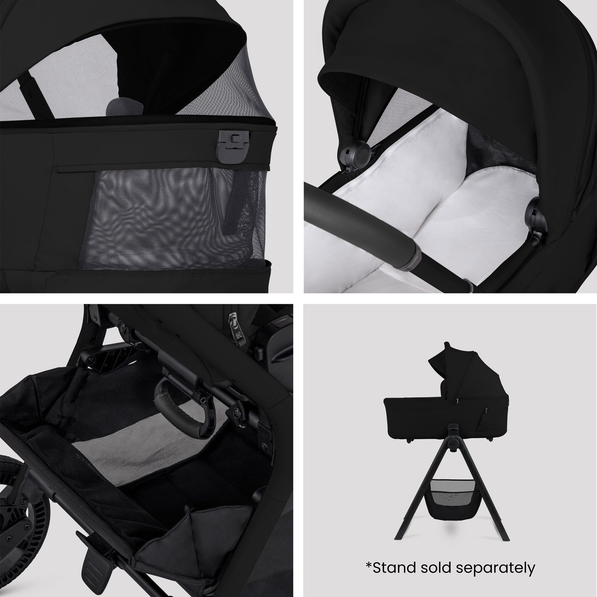 Silver Cross Breez Accessory Bundle in Onyx Baby Prams IBA.OX1 5055836934673