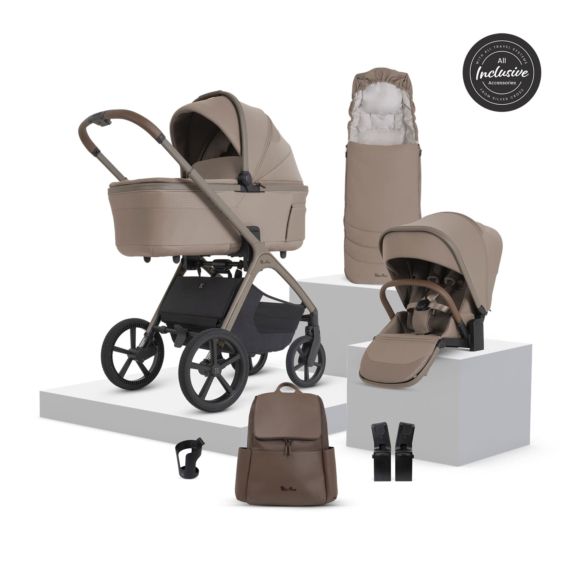 Silver Cross Cove 2 Accessory Bundle in Champagne Baby Prams 23096-CHA 5055836936110