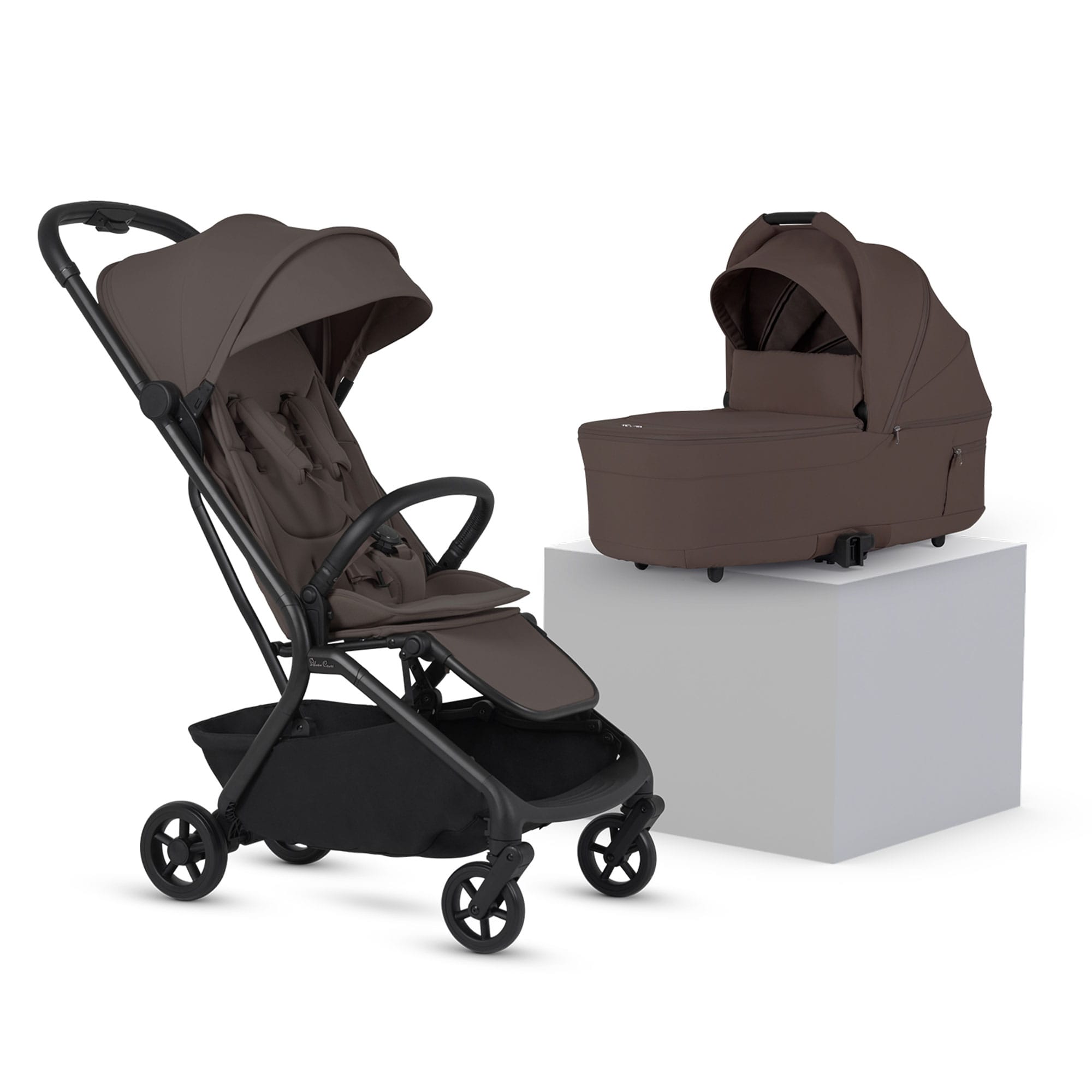 Silver Cross Nia Stroller with Carrycot in Chocolate Baby Prams INSC.CT 5055836934161