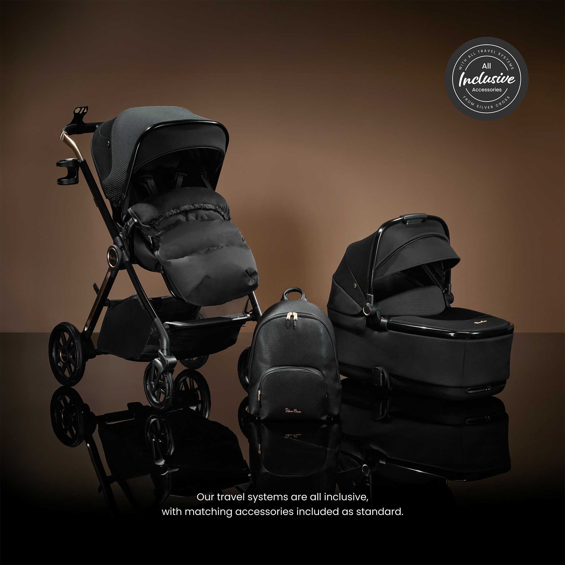 Silver Cross Reef 2 Special Edition Pram - Espresso Baby Prams ISE.EP 5055836931641