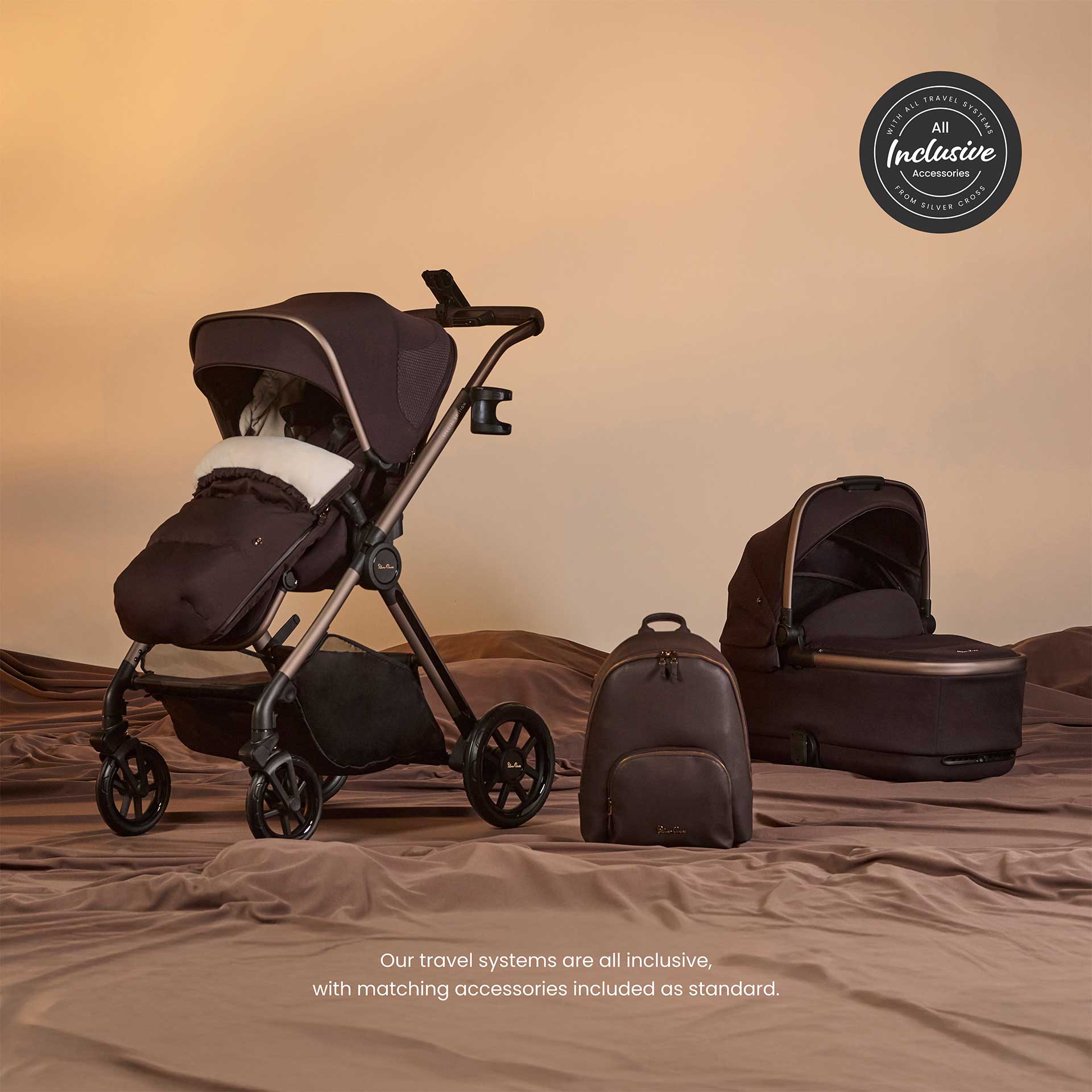 Silver Cross Reef 2 Special Edition Pram - Ganache Baby Prams ISE-GN 5055836928429