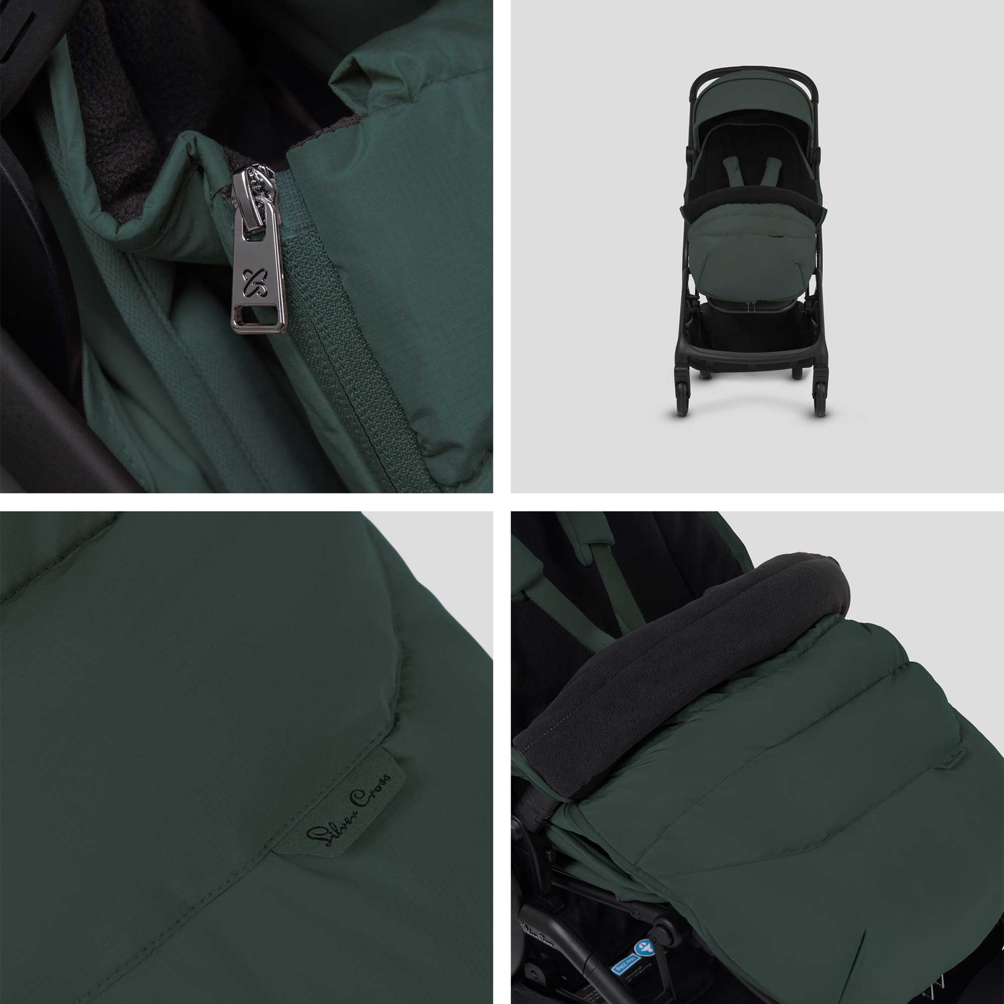 Silver Cross Nia Accessory Pack in Conifer Buggy Accessories NA.CF 5055836934345
