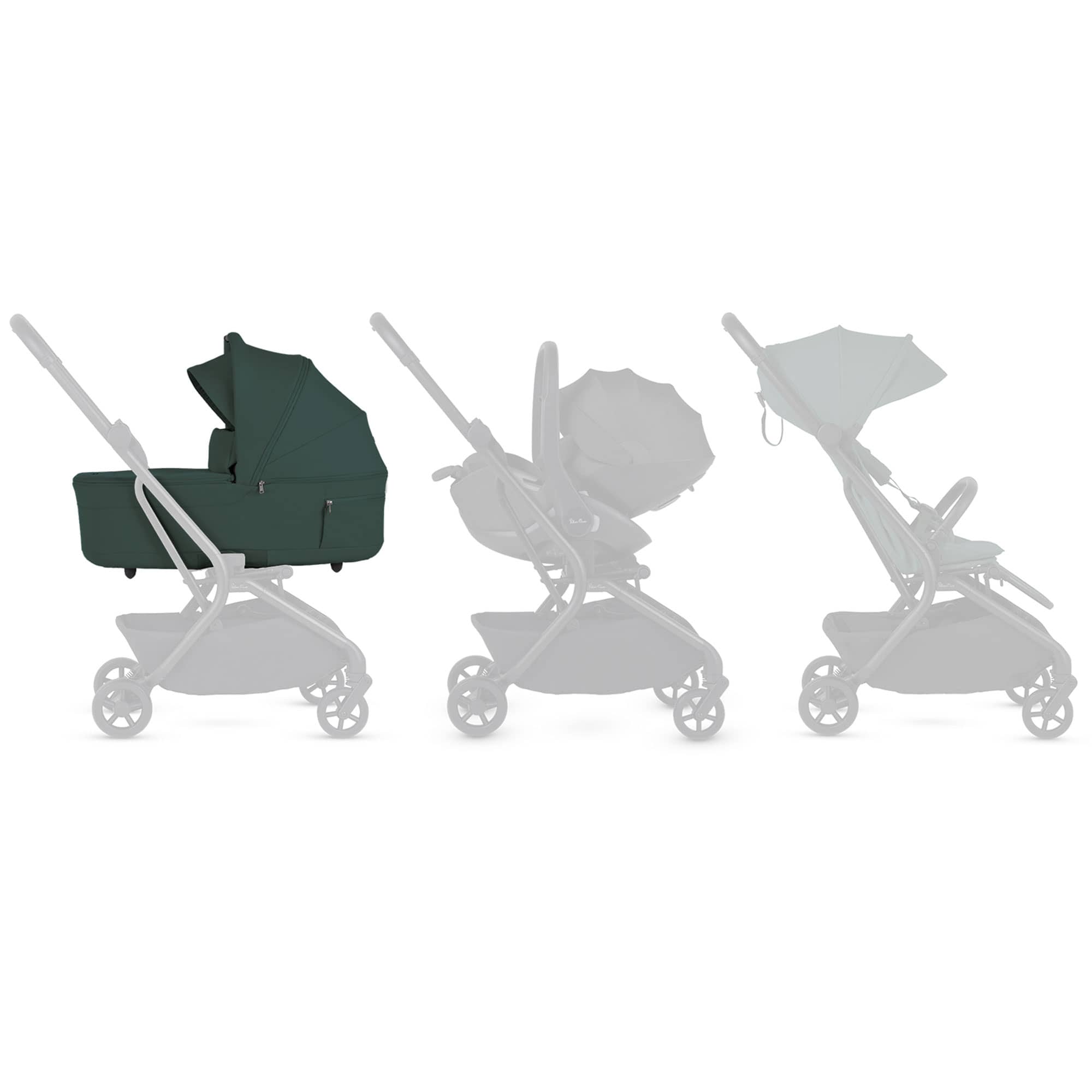 Silver Cross Nia Carrycot in Conifer Chassis & Carrycots SX2348.CF 5055836933850