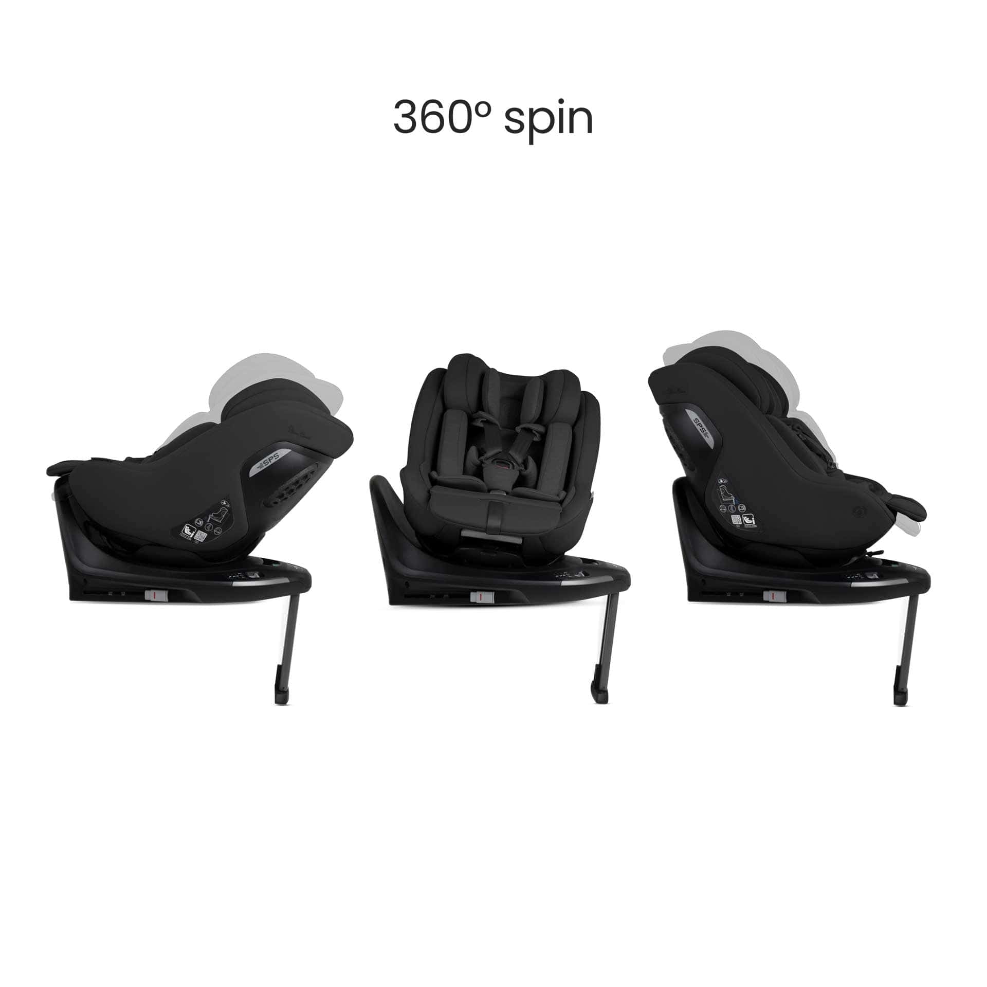 Silver Cross Approach Plus 360 Car Seat in Iconic Black Combination Car Seats