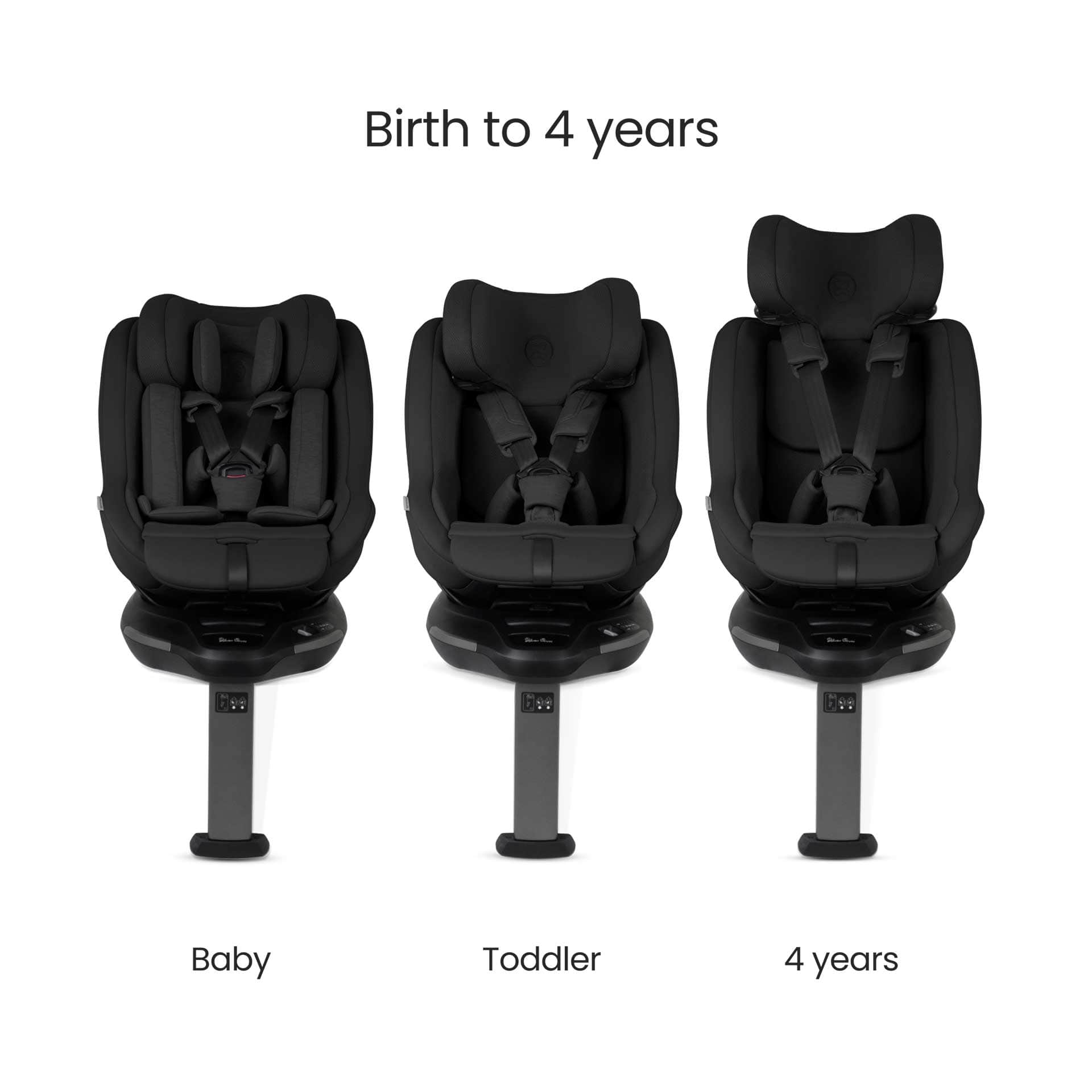 Silver Cross Approach Plus 360 Car Seat in Iconic Black Combination Car Seats