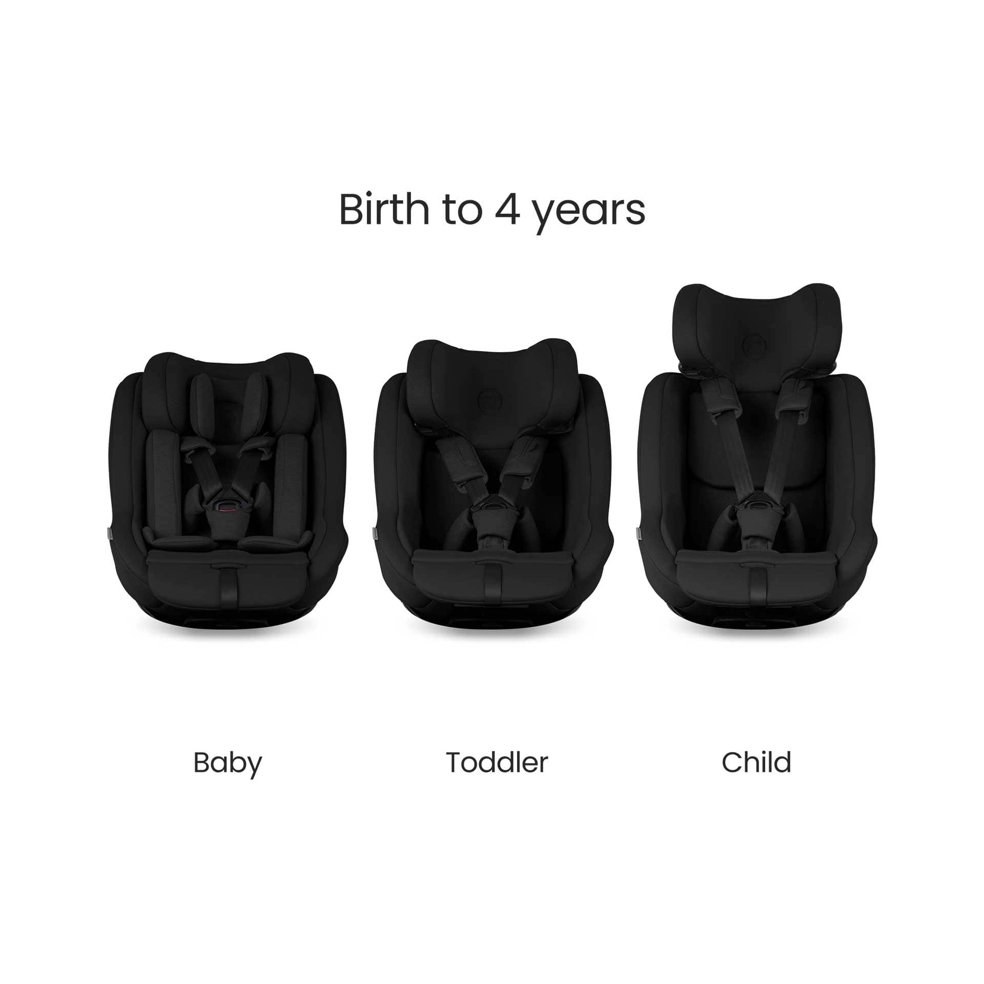 Silver Cross Approach Plus 360 Car Seat in Iconic Black Combination Car Seats