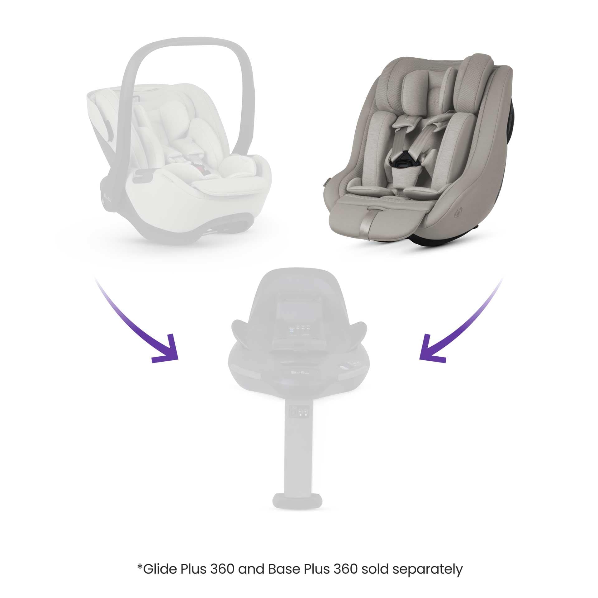 Silver Cross Approach Plus 360 Car Seat in Natural Beige Combination Car Seats