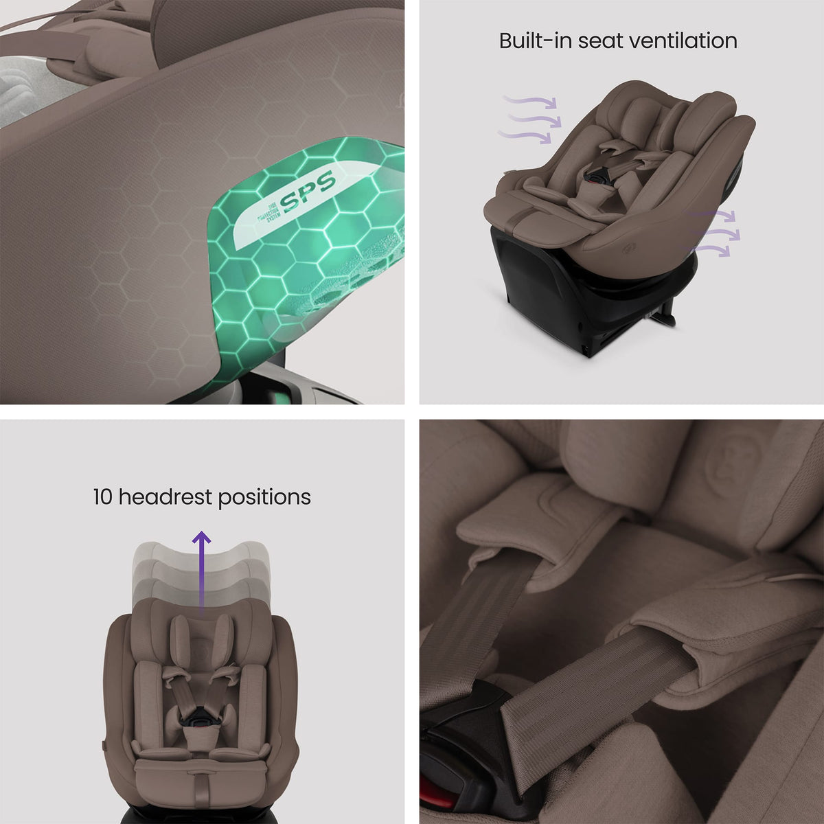 Silver Cross Approach Plus 360 Car Seat in Timeless Cocoa Combination Car Seats
