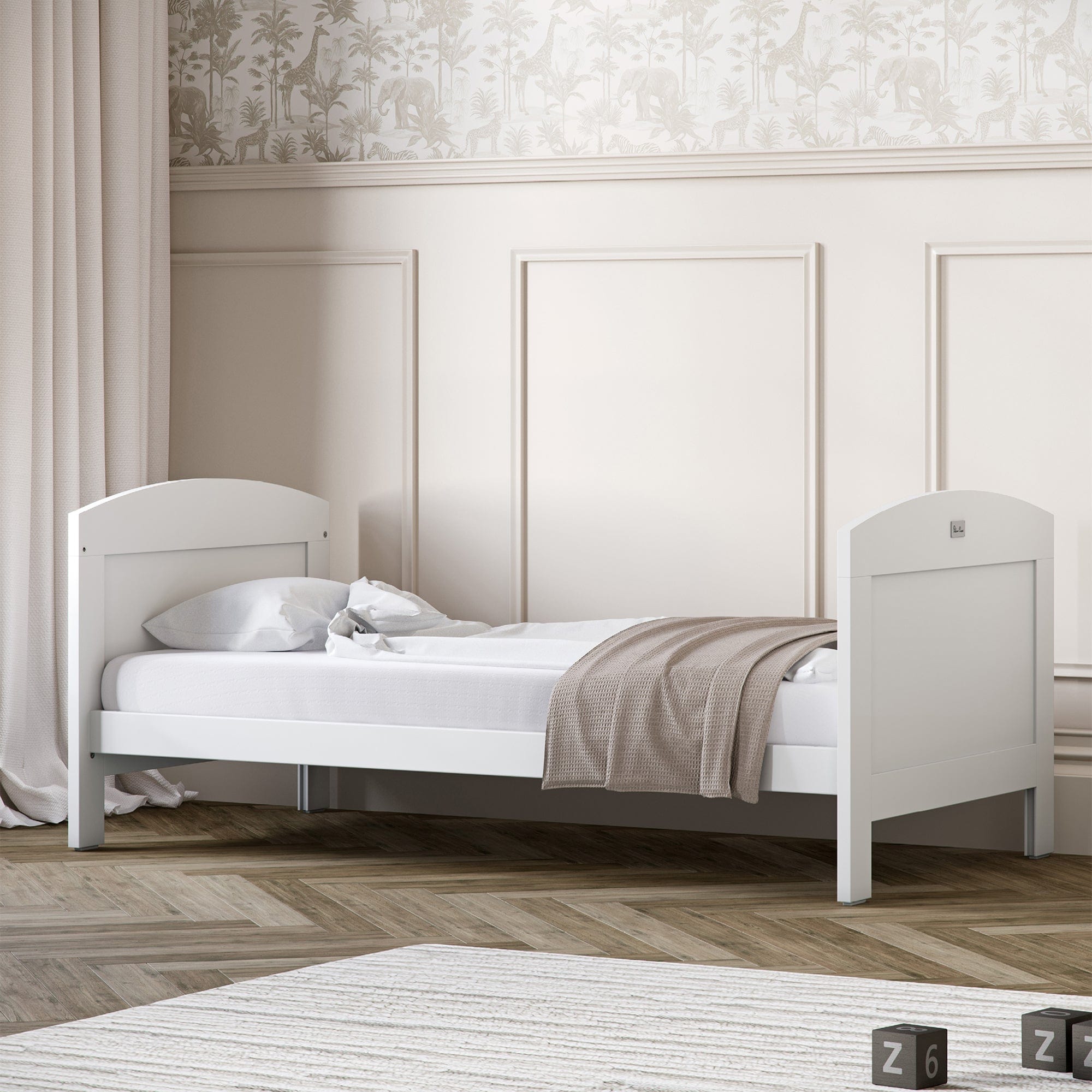 Silver Cross Valencia Cot Bed in White Ash Cot Beds