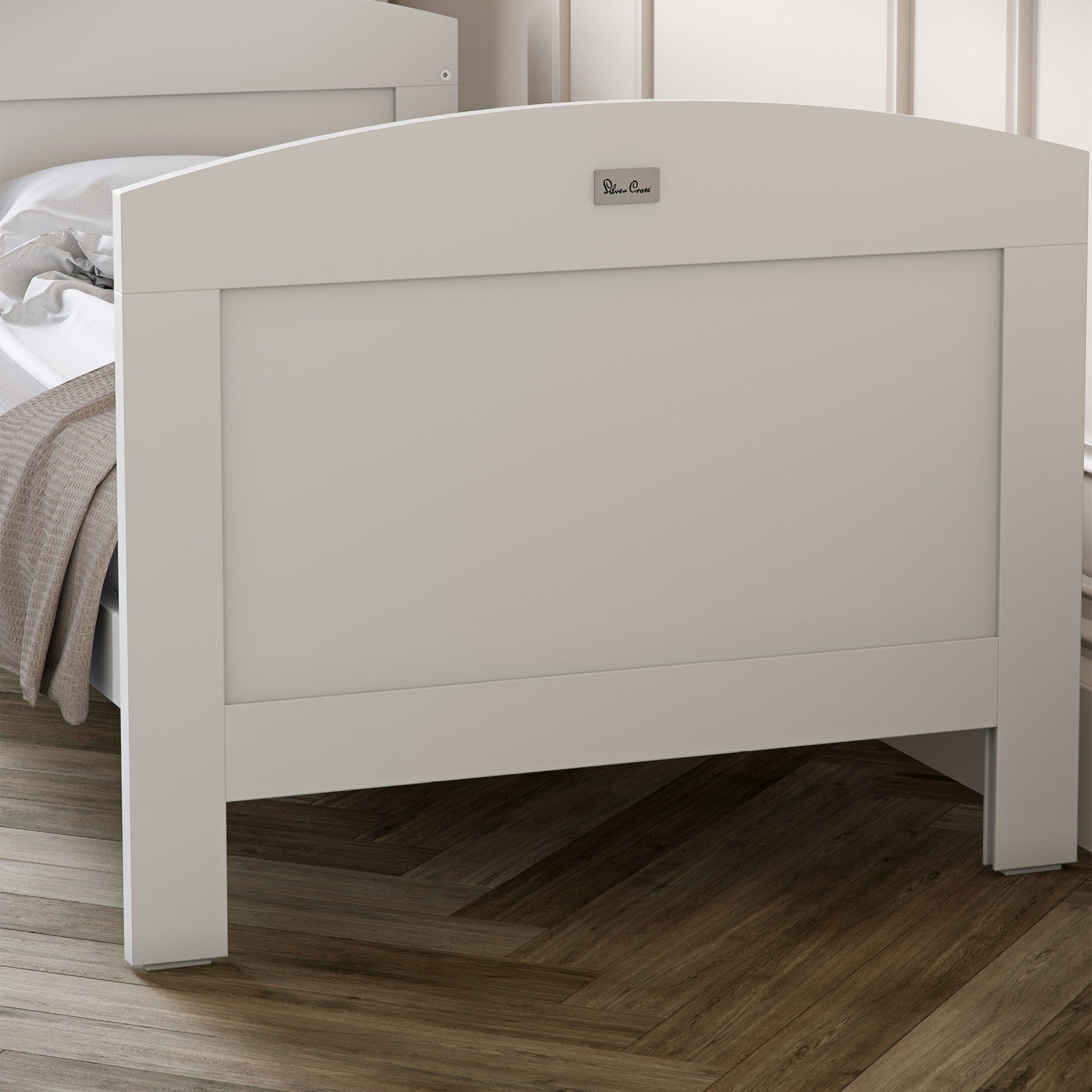 Silver Cross Valencia Cot Bed in White Ash Cot Beds
