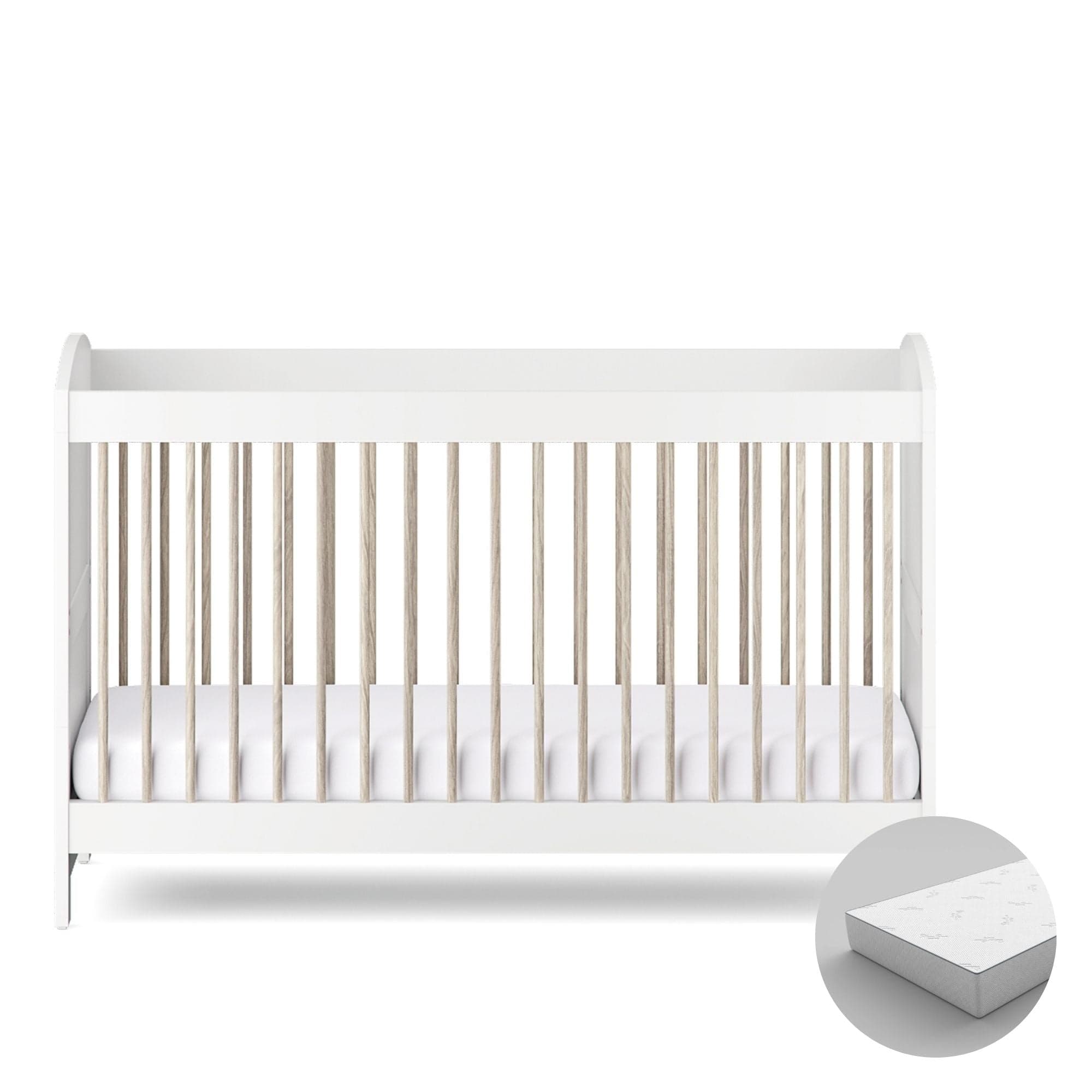 Silver Cross Valencia Cot Bed in White Ash Cot Beds SX8203-3 5055836931207