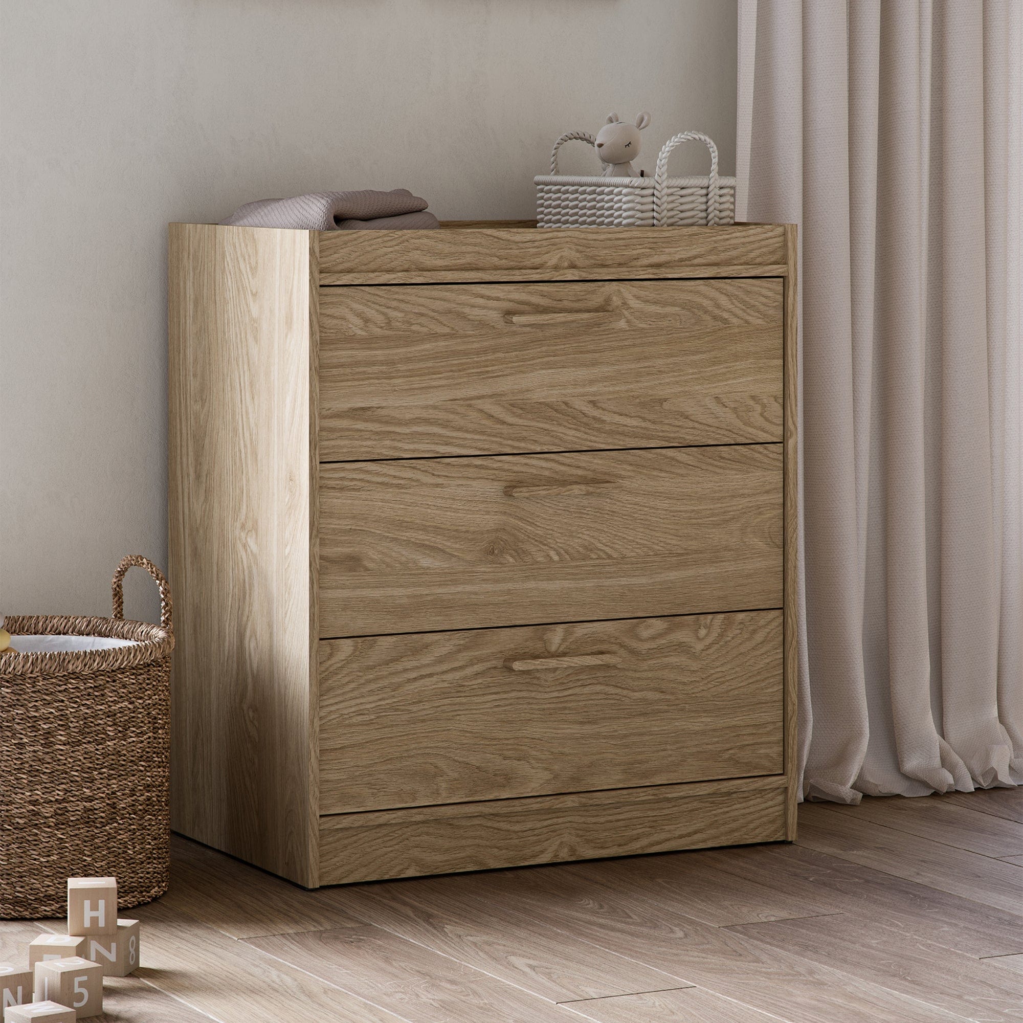 Silver Cross Geneva Dresser in Oak Dressers & Changers SX8196 5055836931160