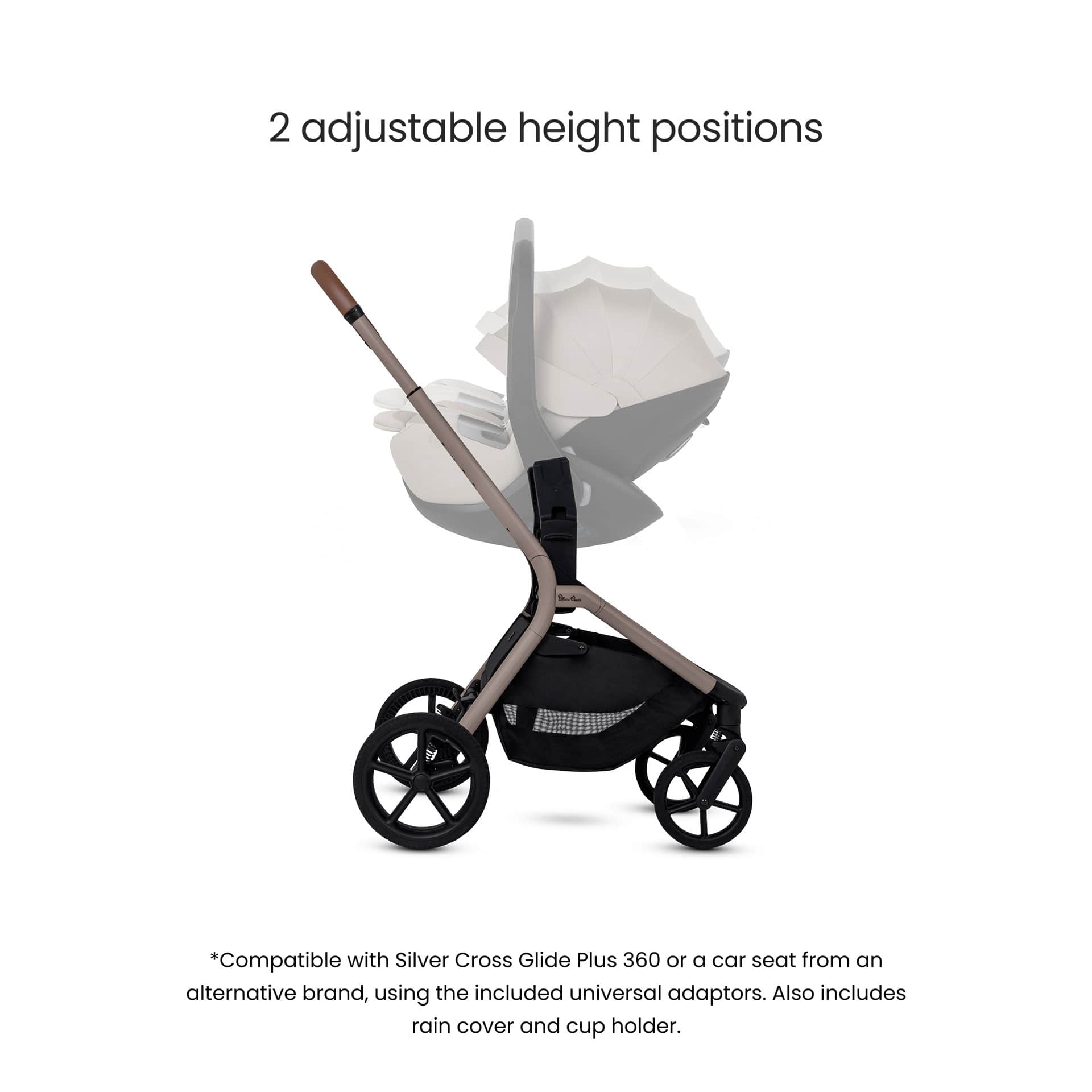 Silver Cross Breez Pushchair in Champagne Pushchairs & Buggies IB.CP1 5055836934031
