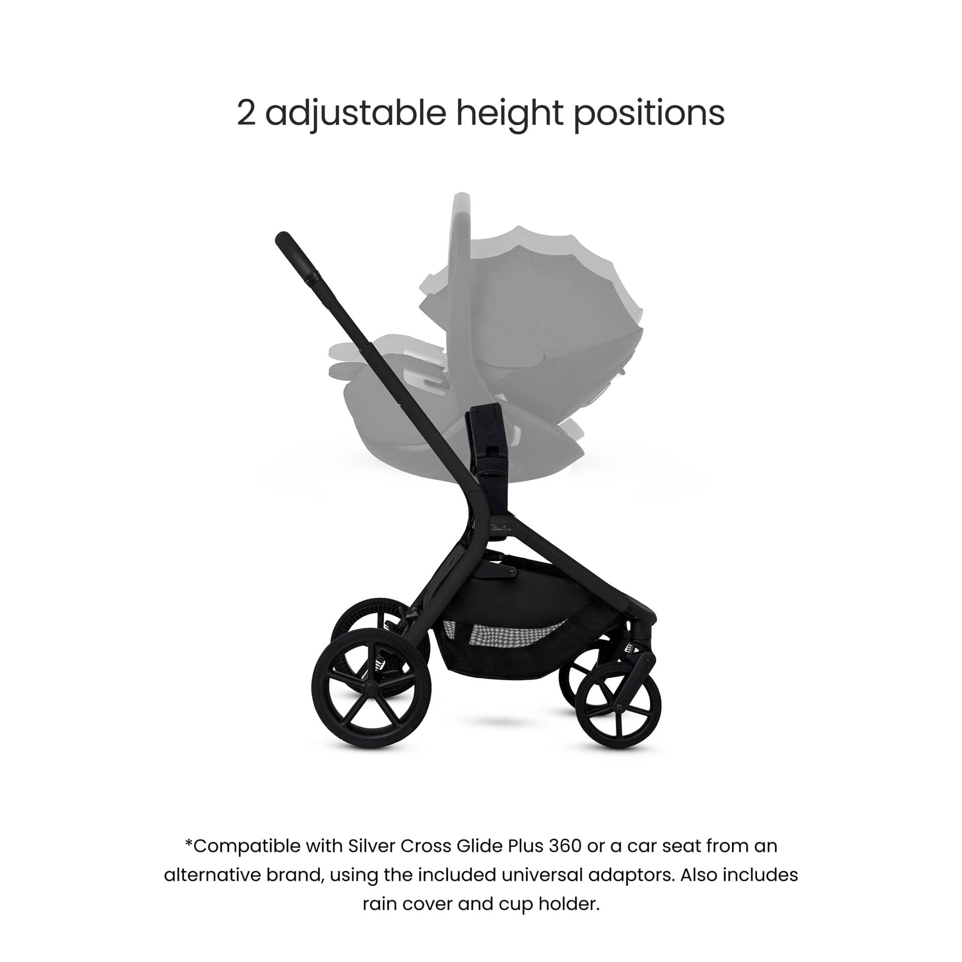 Silver Cross Breez Pushchair in Onyx Pushchairs & Buggies IB.OX1 5055836934055