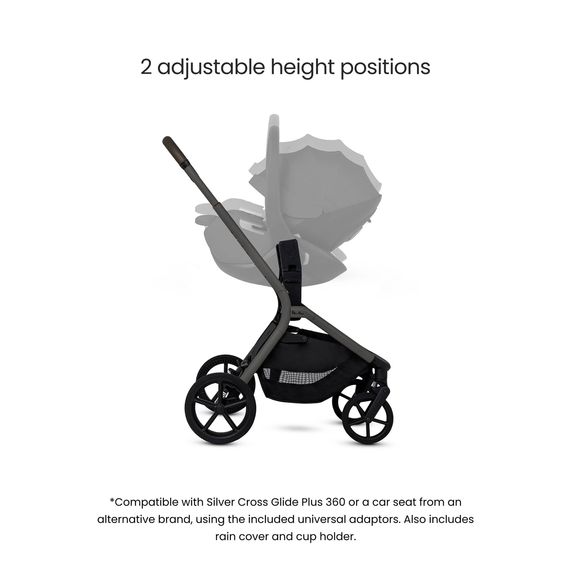 Silver Cross Breez Pushchair in Pewter Pushchairs & Buggies IB.PW1 5055836934062