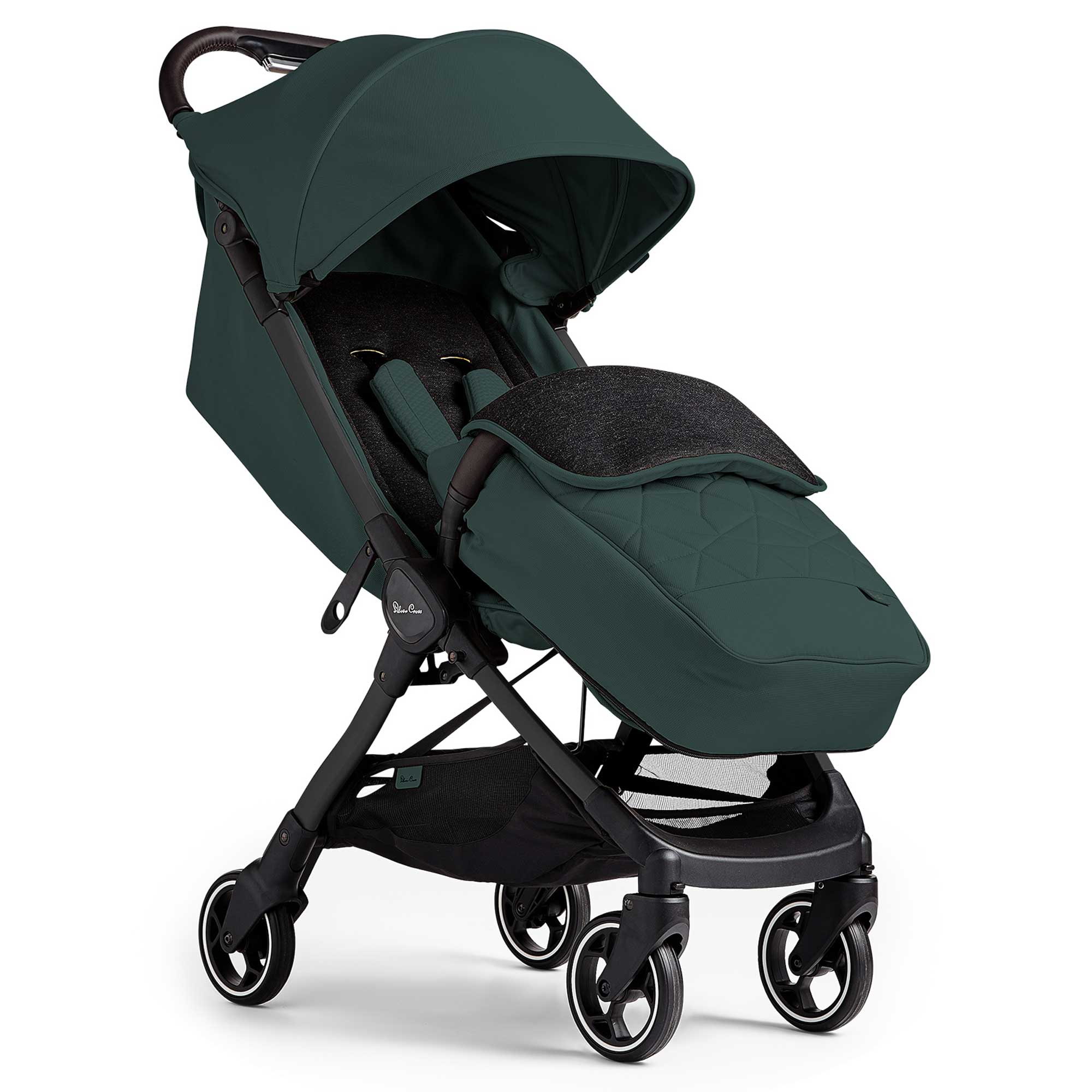 Silver Cross Clic 2 Compact Stroller in Conifer Pushchairs & Buggies