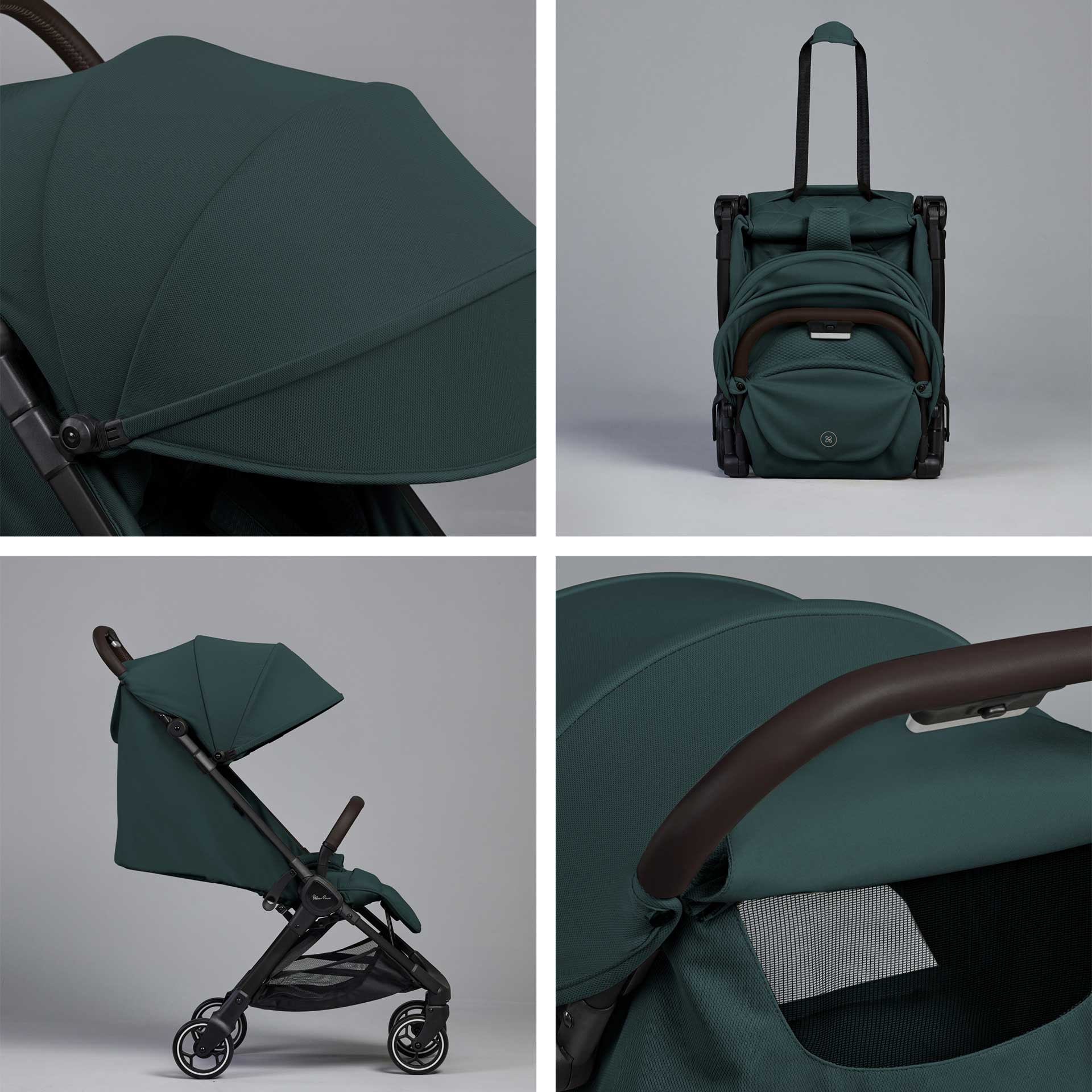 Silver Cross Clic 2 Compact Stroller in Conifer Pushchairs & Buggies