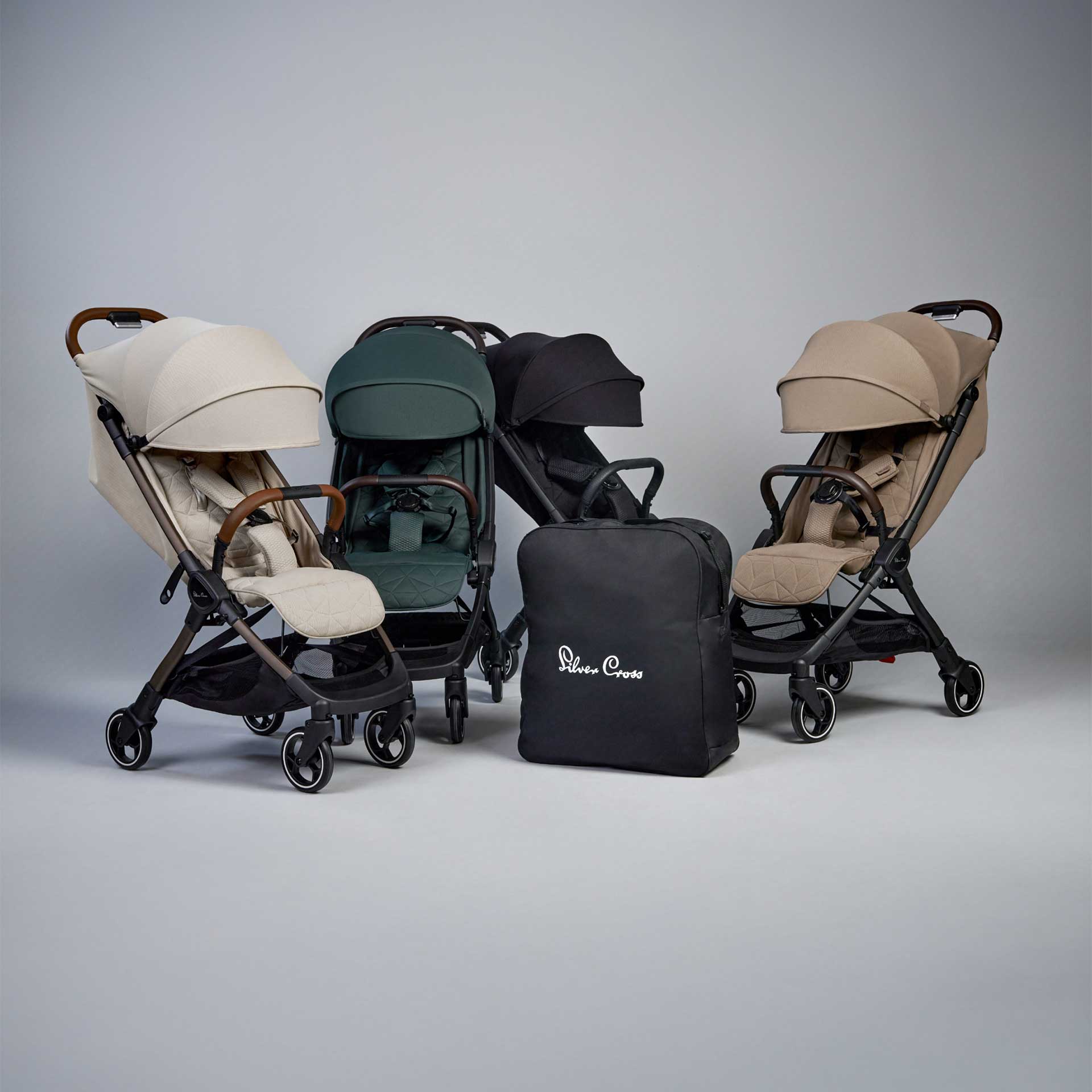 Silver Cross Clic 2 Compact Stroller in Conifer Pushchairs & Buggies