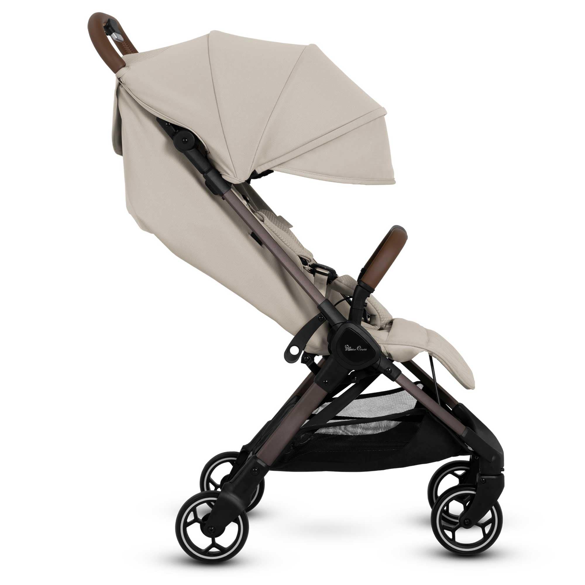 Silver Cross Clic 2 Compact Stroller in Latte Pushchairs & Buggies