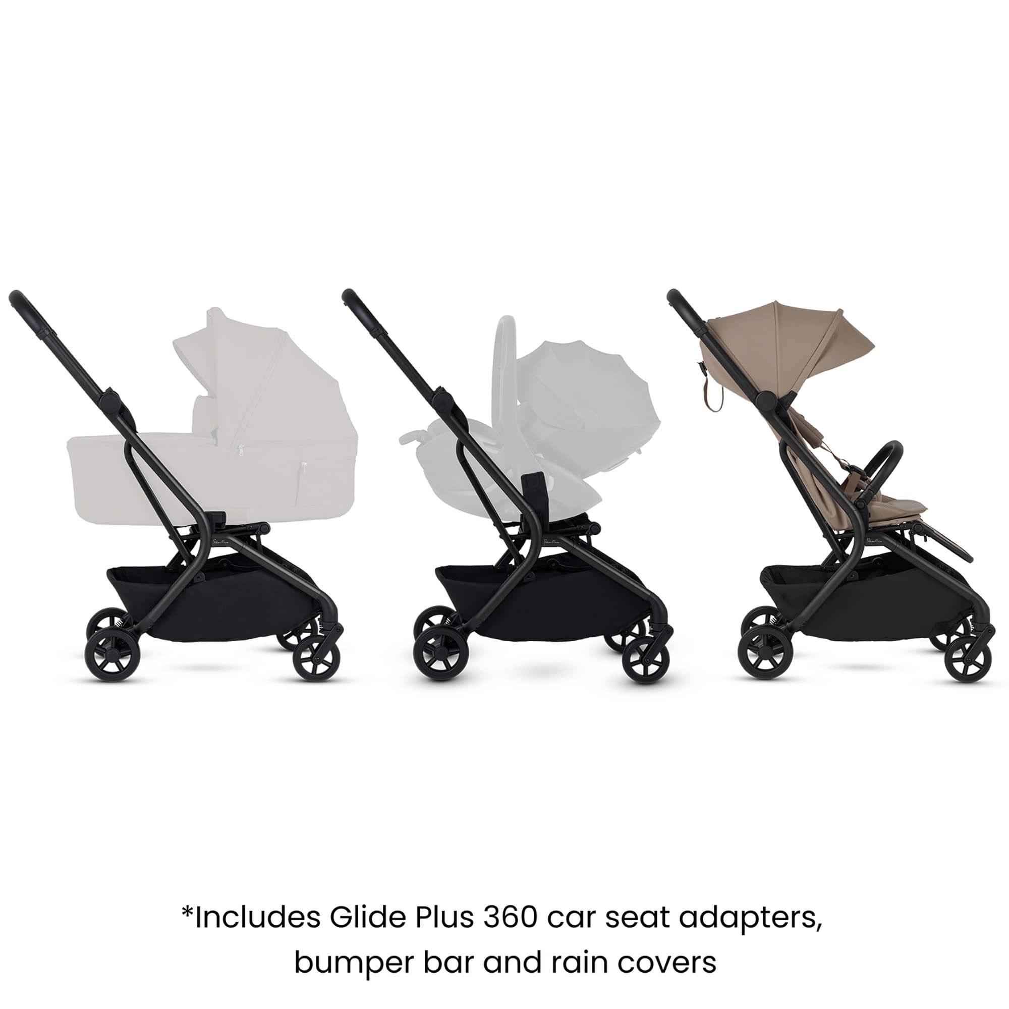 Silver Cross Nia Stroller in Champagne Pushchairs & Buggies SX2347.CP 5055836933843