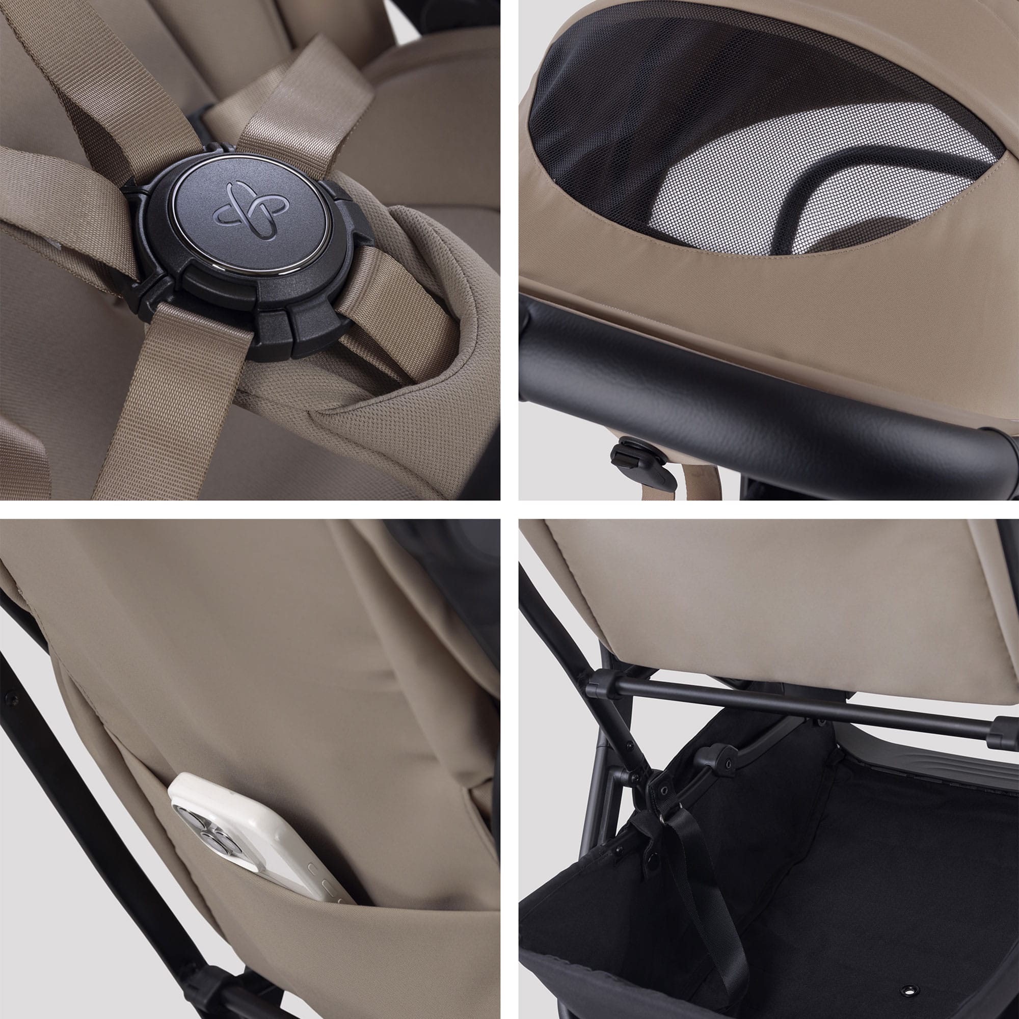 Silver Cross Nia Stroller in Champagne Pushchairs & Buggies SX2347.CP 5055836933843