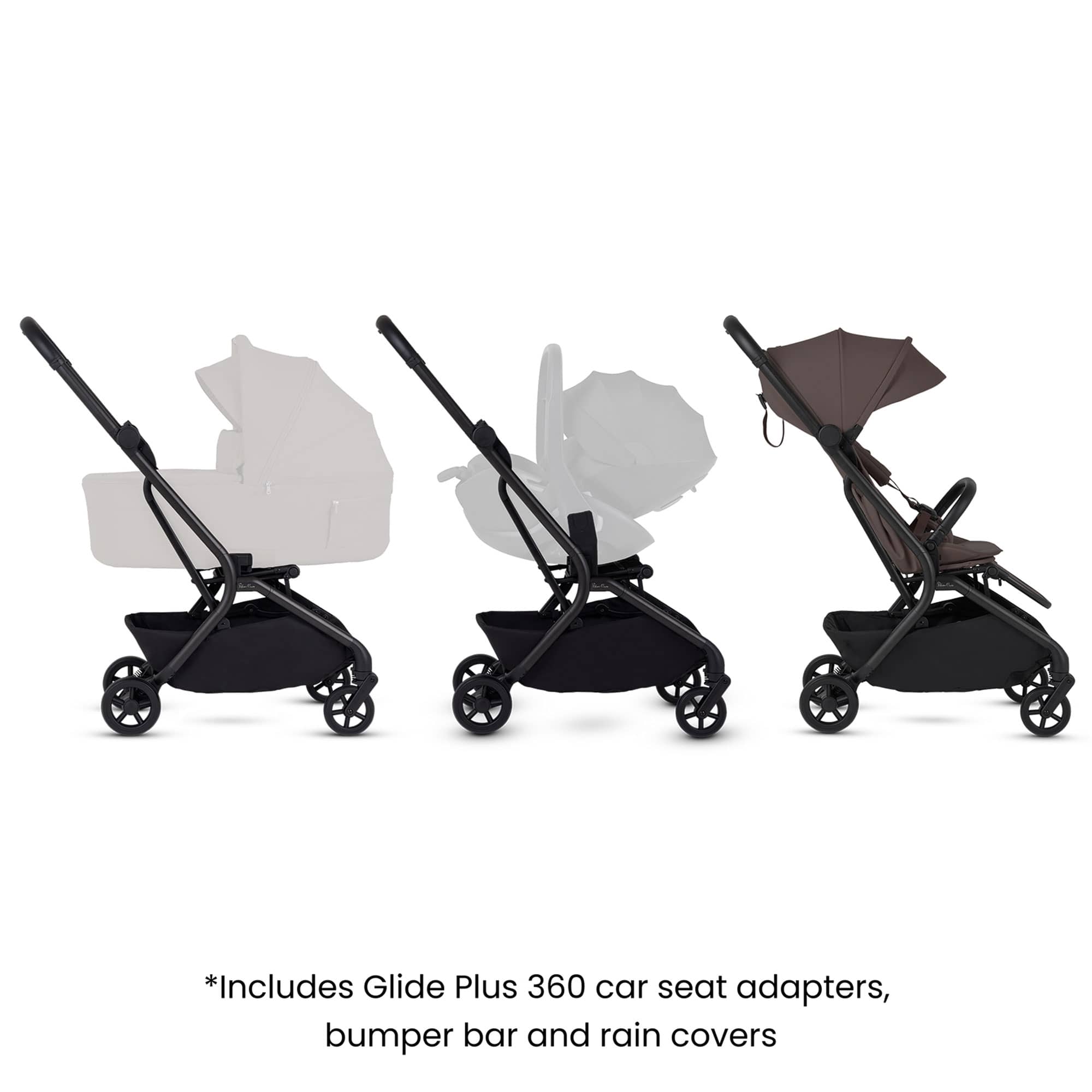 Silver Cross Nia Stroller in Chocolate Pushchairs & Buggies SX2347.CT 5055836933638