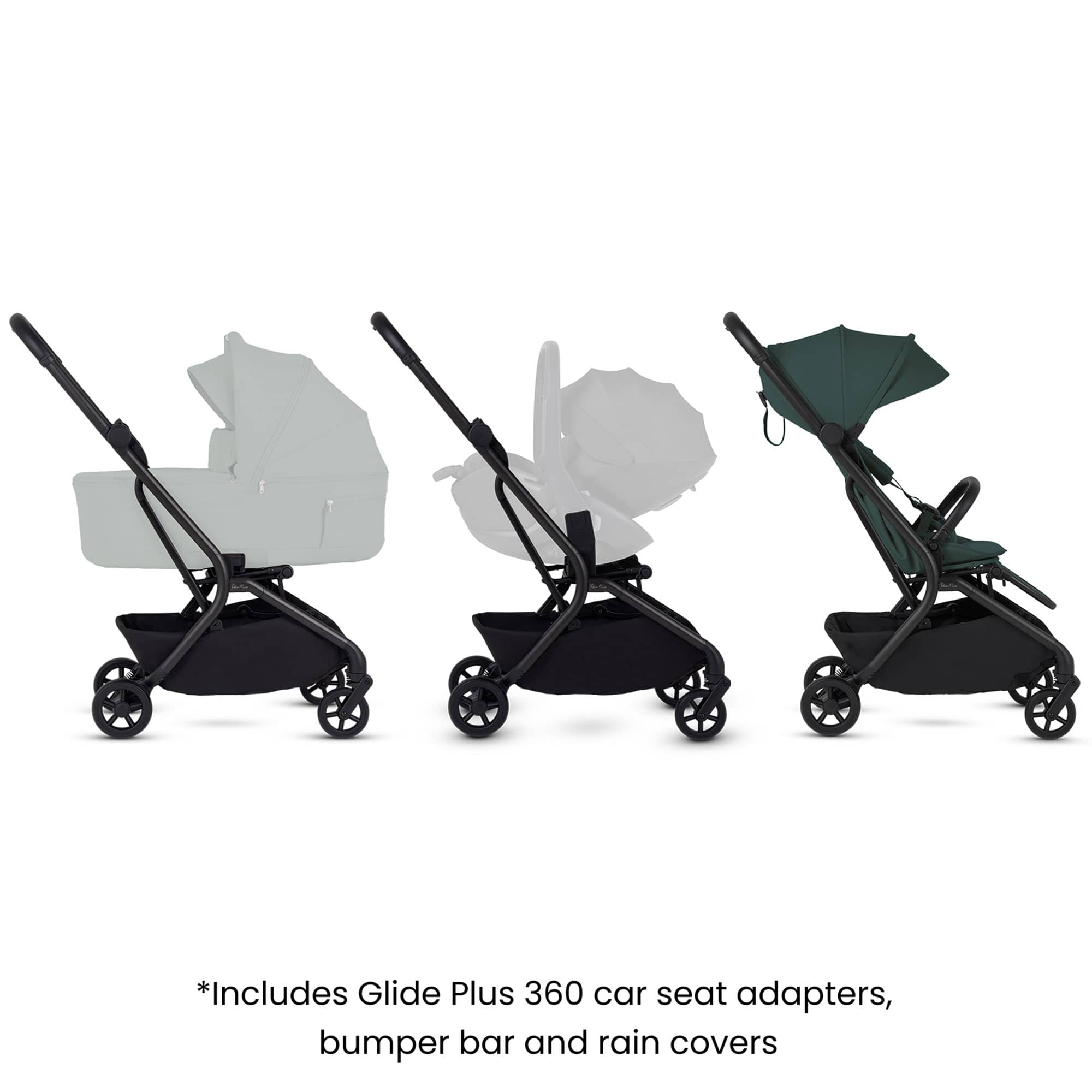 Silver Cross Nia Stroller in Conifer Pushchairs & Buggies SX2347.CF 5055836933836