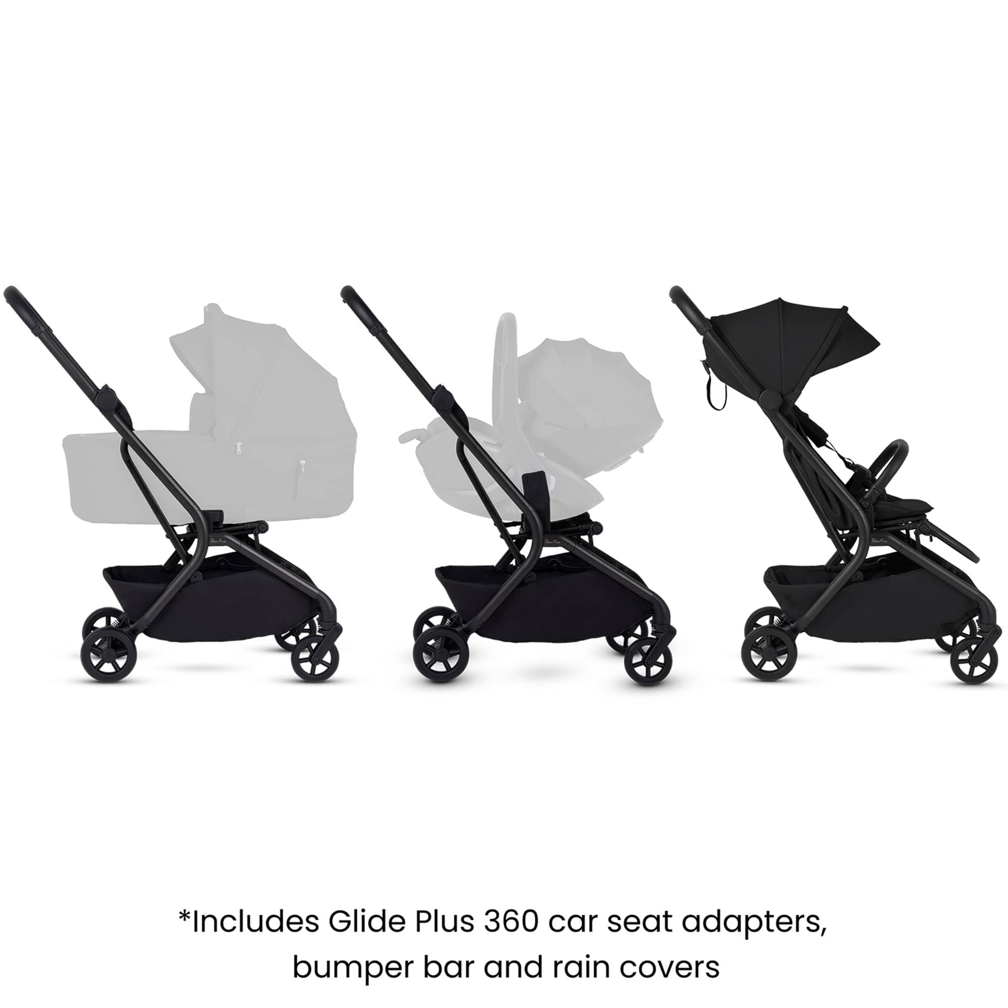 Silver Cross Nia Stroller in Onyx Pushchairs & Buggies SX2347.OX 5055836933522