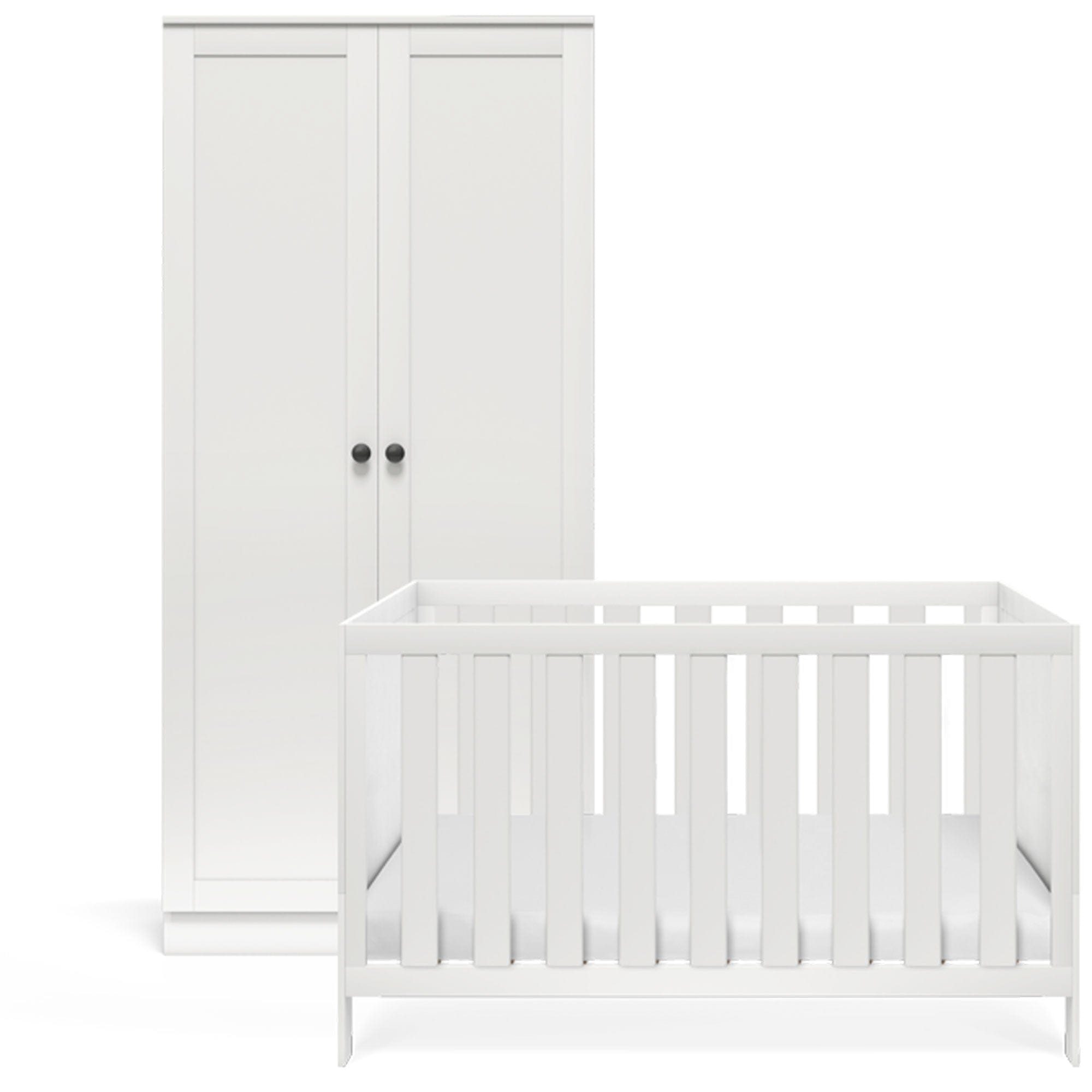 Silver Cross Bromley 2 Piece Wardrobe Room Set Silver Cross Roomsets