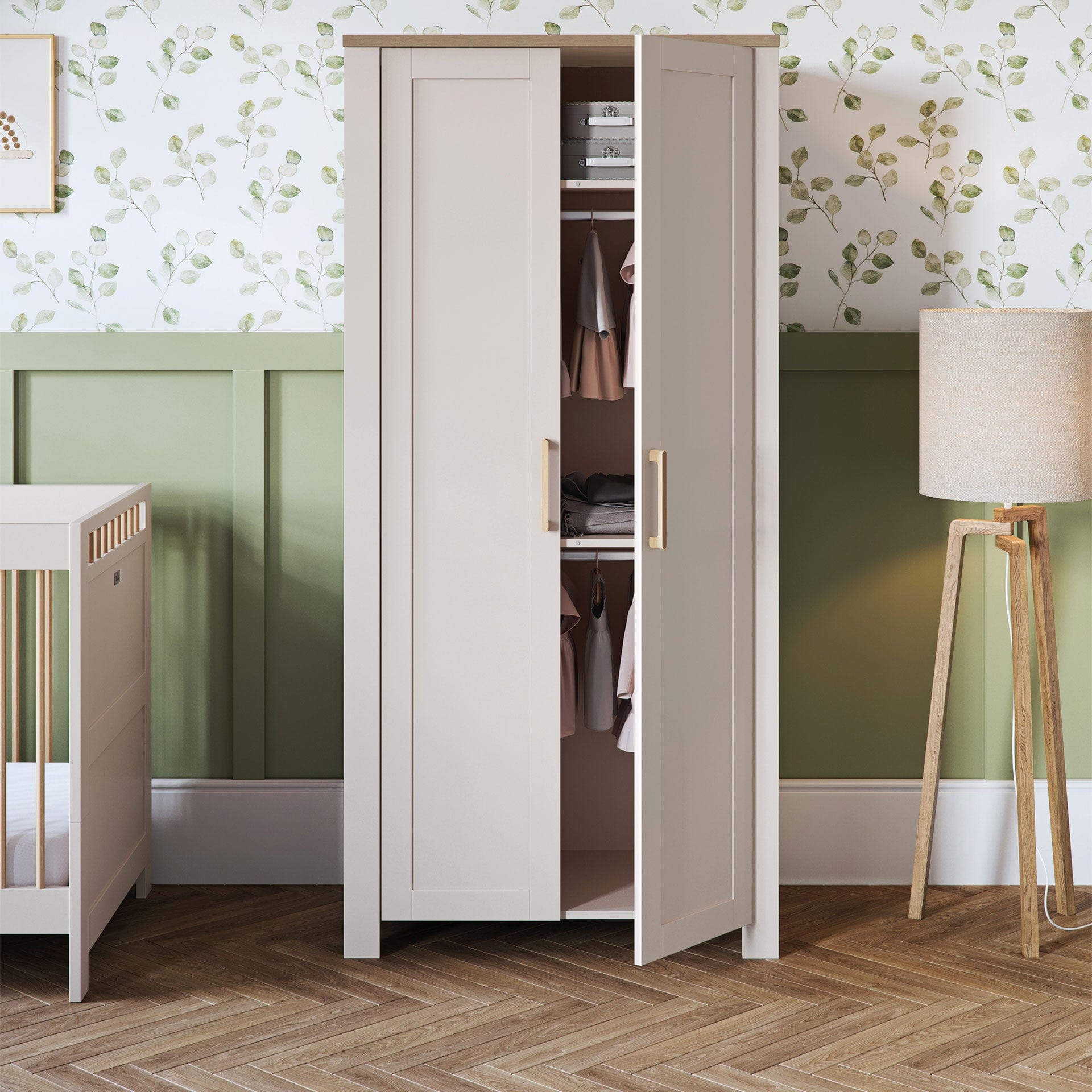 Silver Cross Seville 3 Piece Room Set in Cashmere Oak Silver Cross Roomsets