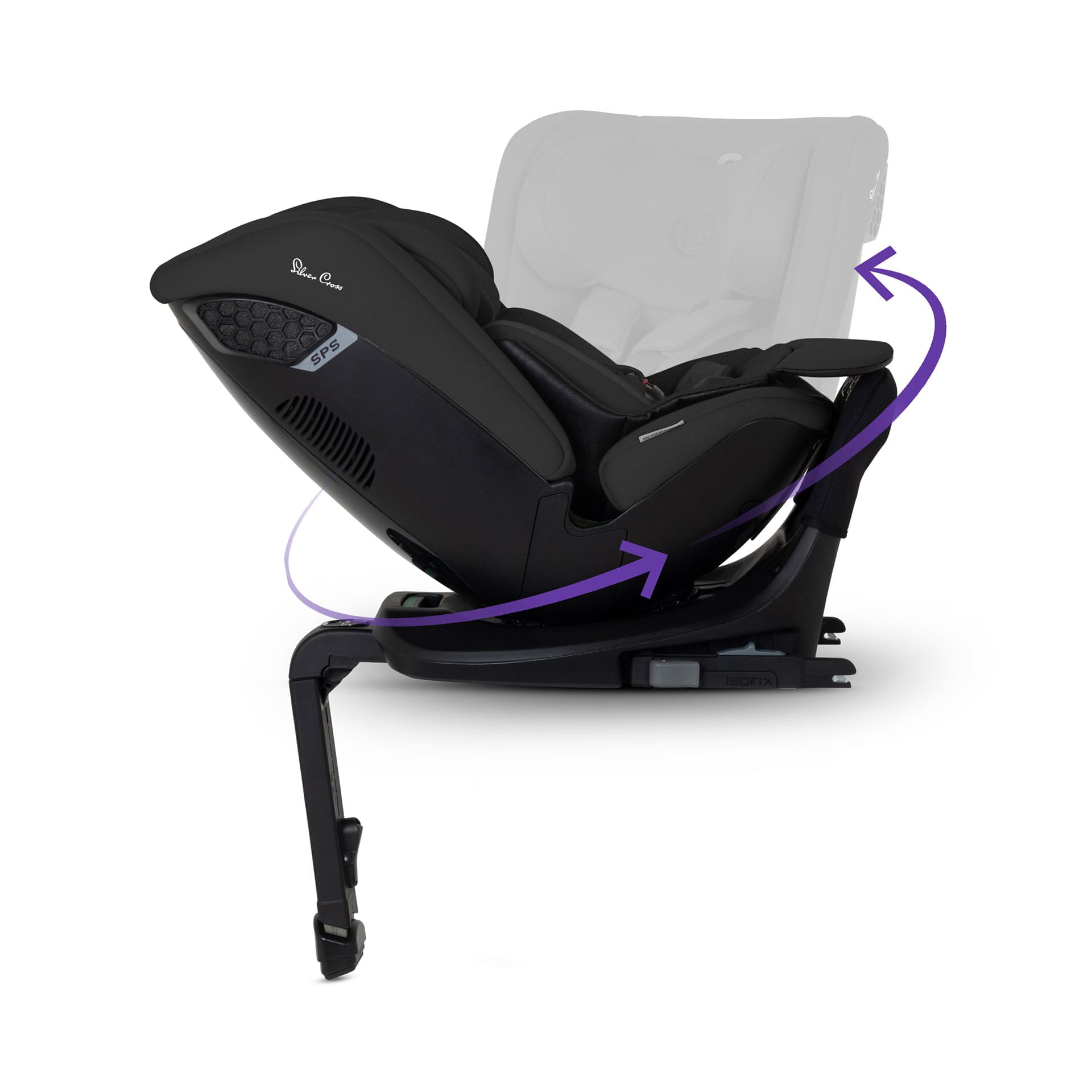 Silver Cross Motion 3 All Size 360 Car Seat in Iconic Black Toddler Car Seats SX461.IB 5055836934864