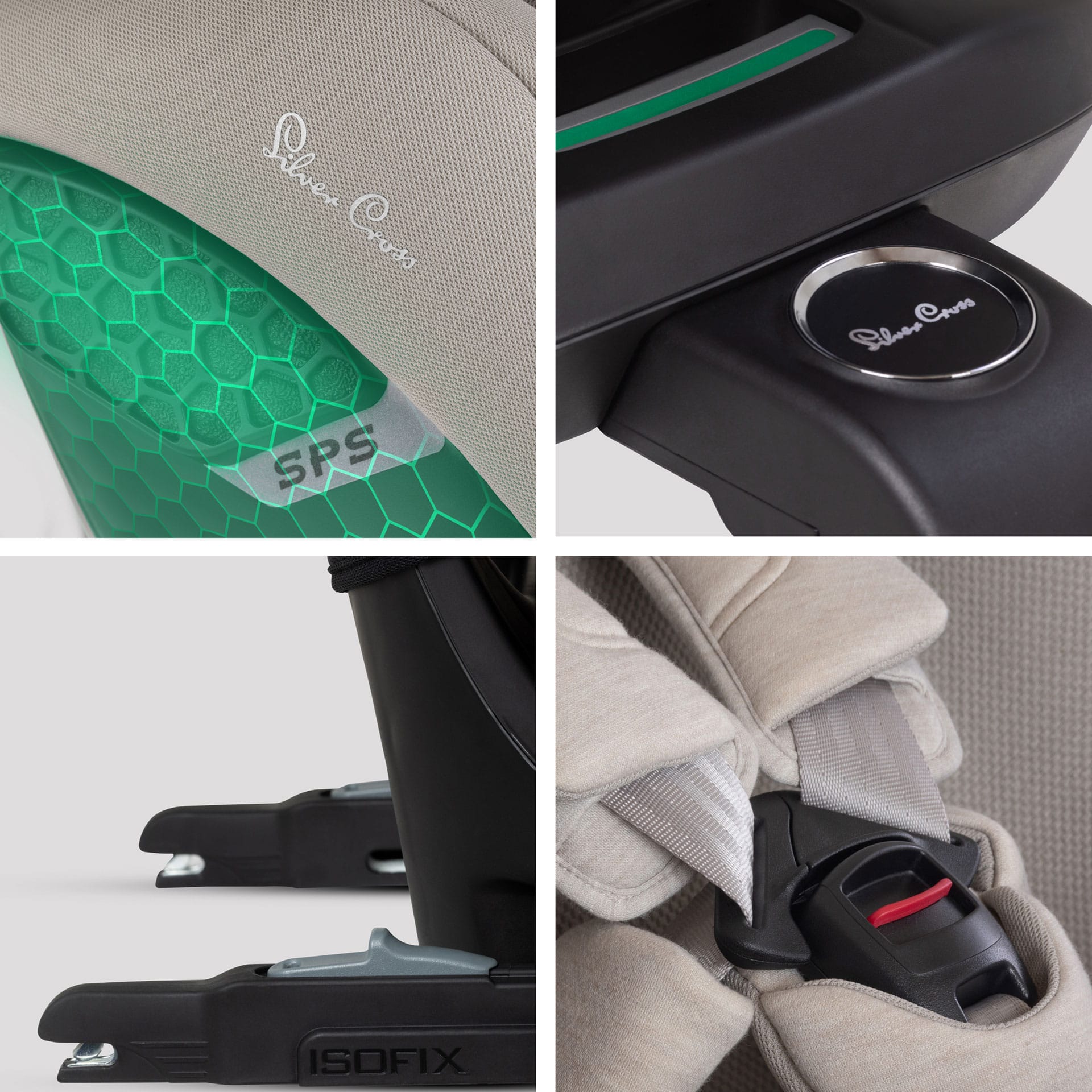 Silver Cross Motion 3 All Size 360 Car Seat in Natural Taupe Toddler Car Seats SX461.NT 5055836934871