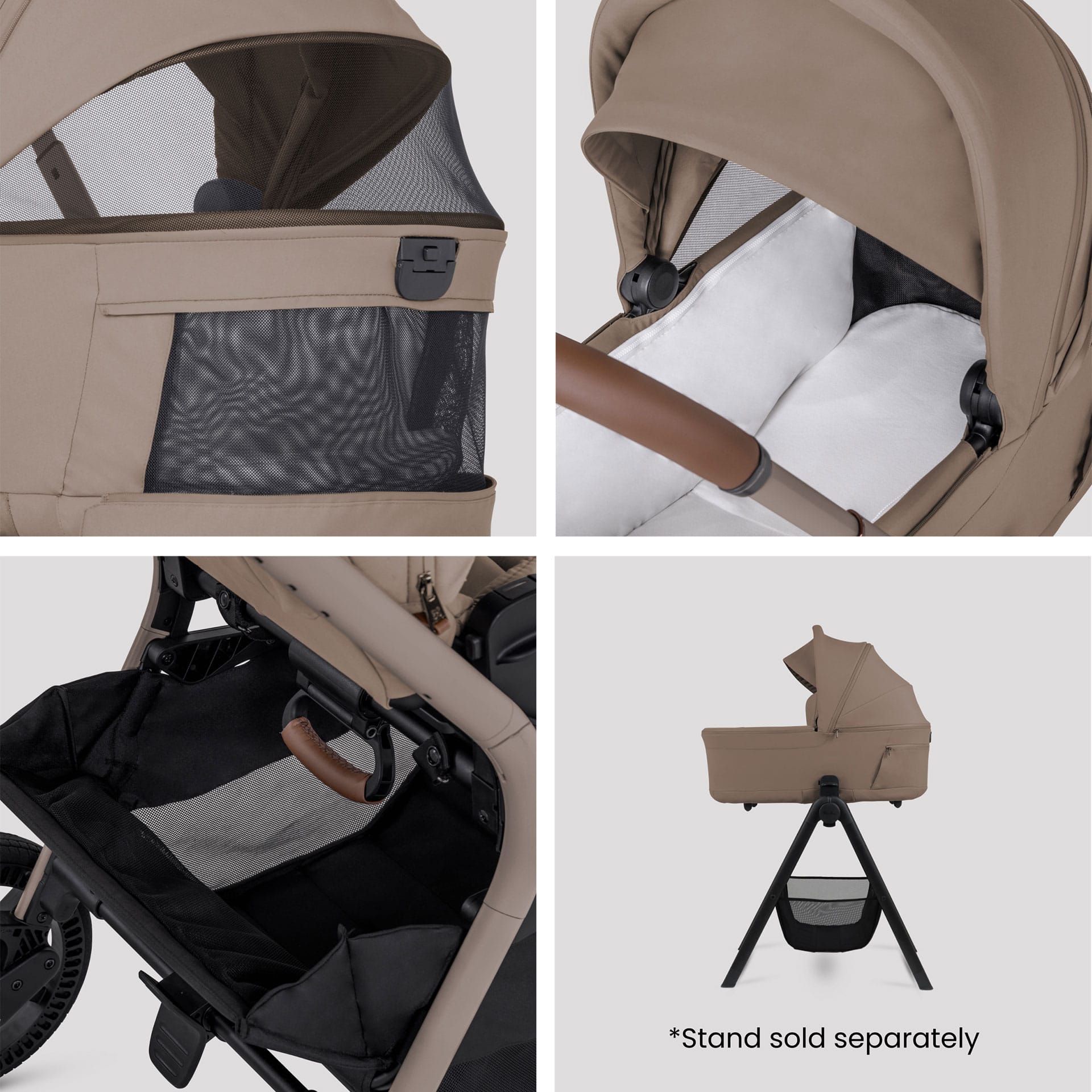 Silver Cross Breez Cybex Bundle in Champagne Travel Systems