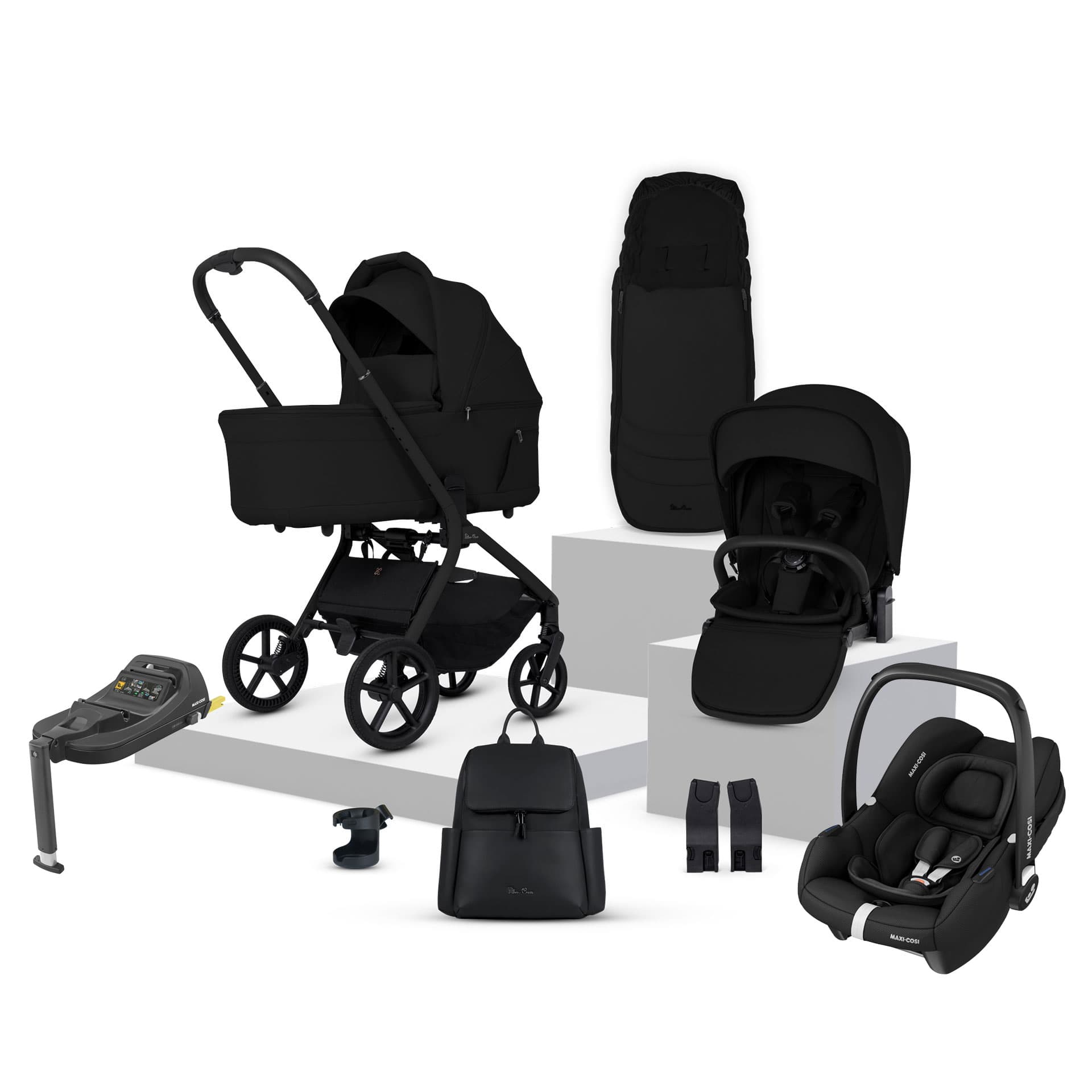 Silver Cross Breez Maxi-Cosi Bundle in Onyx Travel Systems 22079-ONY 5055836934710