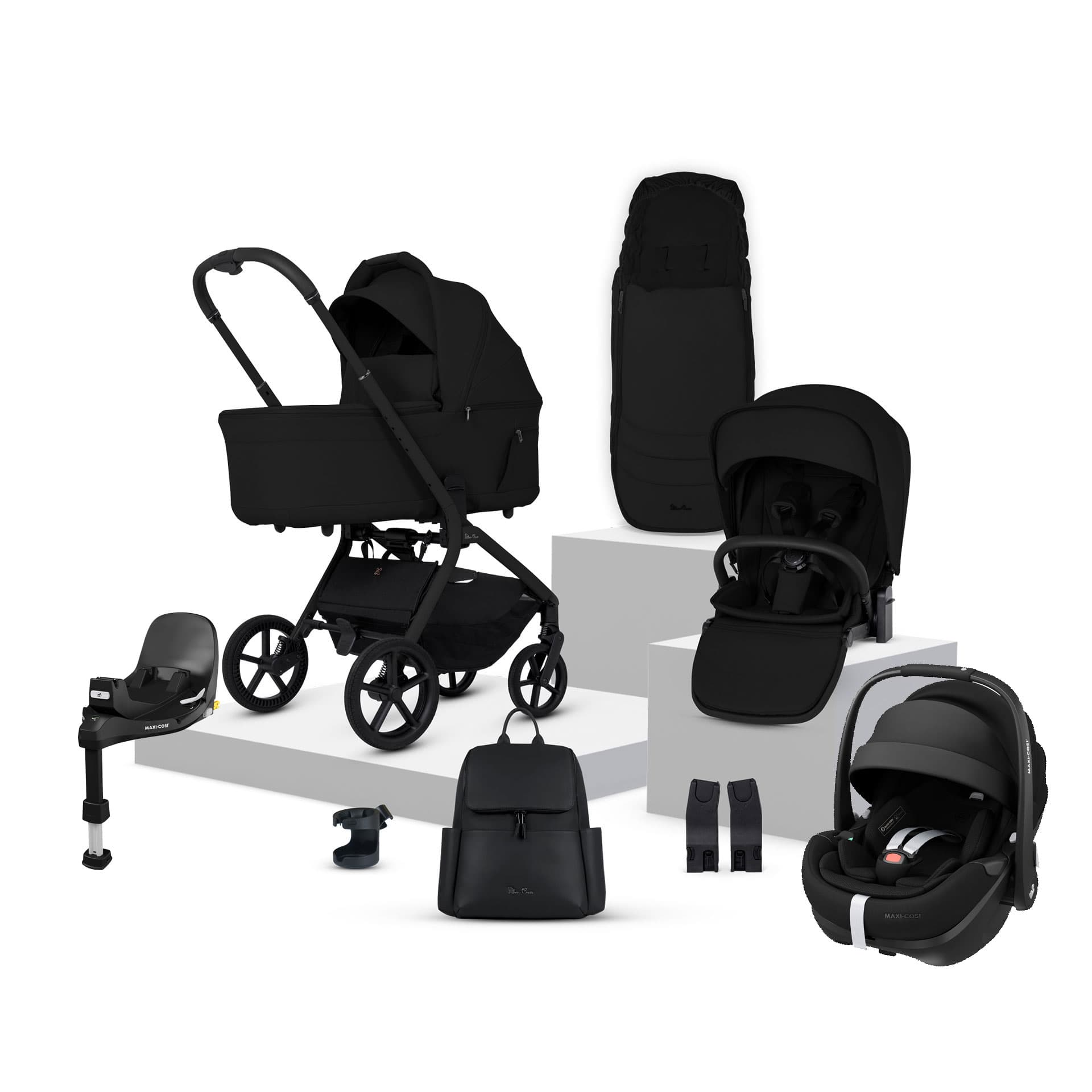 Silver Cross Breez Maxi-Cosi Bundle in Onyx Travel Systems 22079-ONY-2 5055836934710