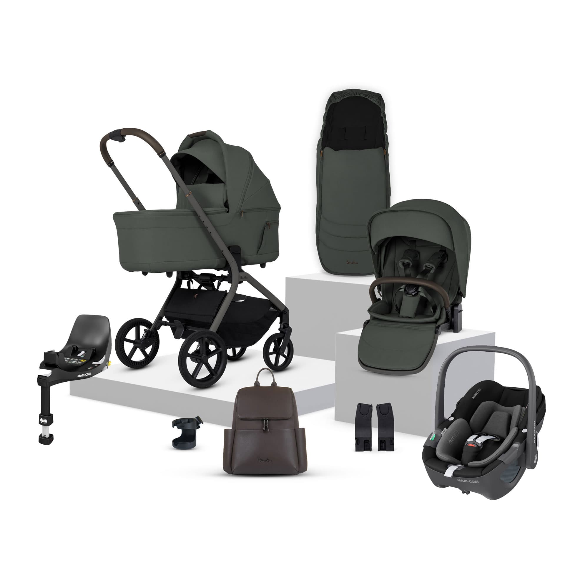 Silver Cross Breez Maxi-Cosi Bundle in Pewter Travel Systems 22079-PEW-1 5055836934727