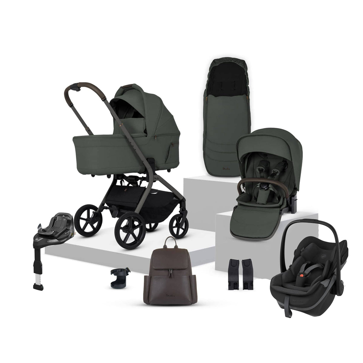 Silver Cross Breez Maxi-Cosi Bundle in Pewter Travel Systems 23603-PEW-PBS 5055836934727