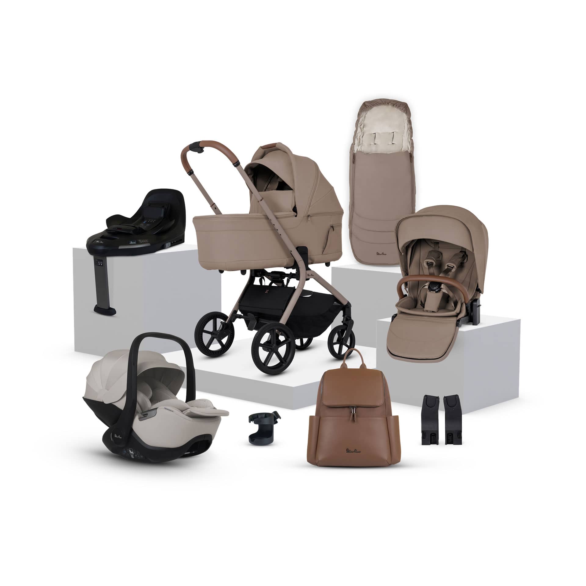 Silver Cross Breez Ultimate 360 Bundle in Champagne Travel Systems IBU.CP1 5055836934697