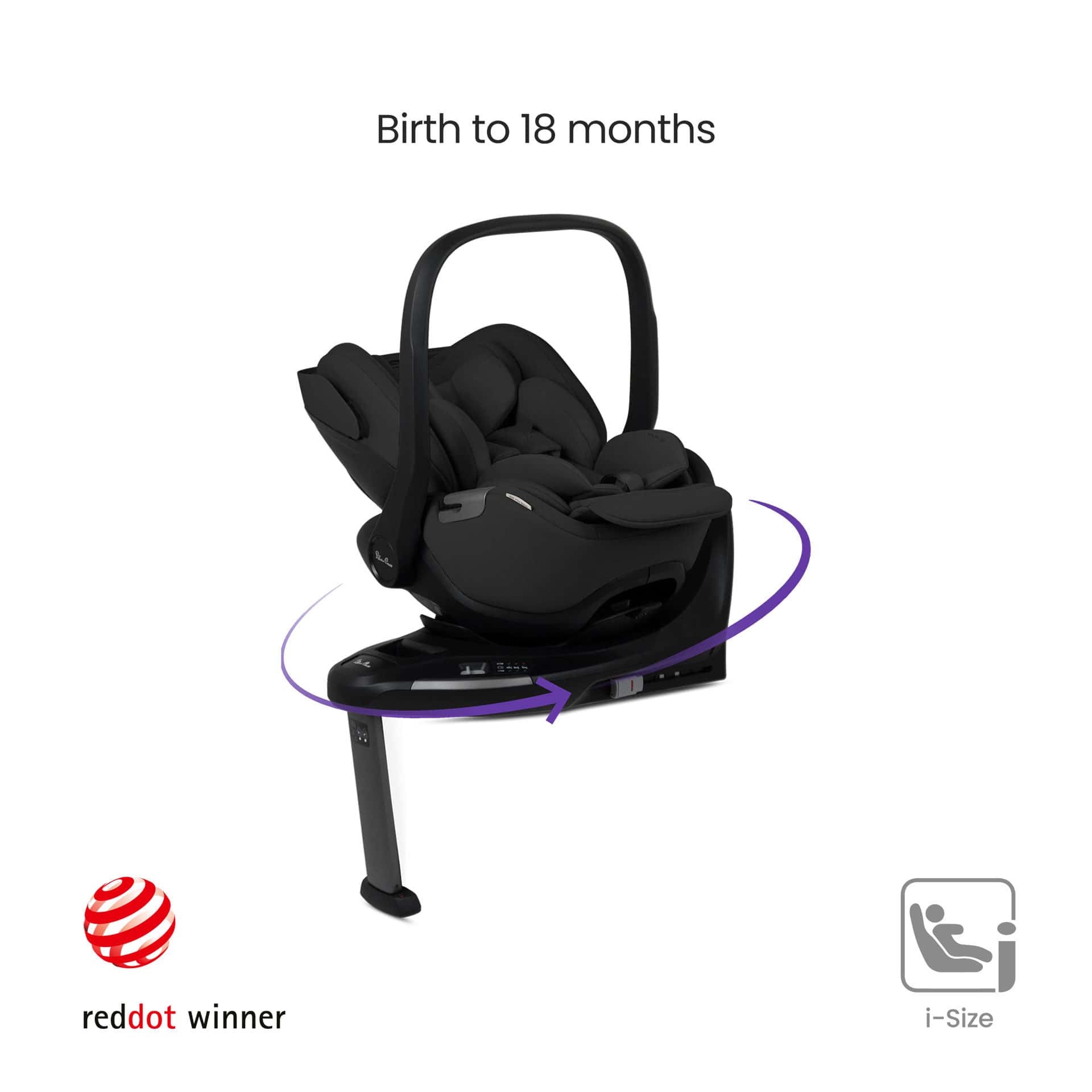 Silver Cross Breez Ultimate 360 Bundle in Onyx Travel Systems