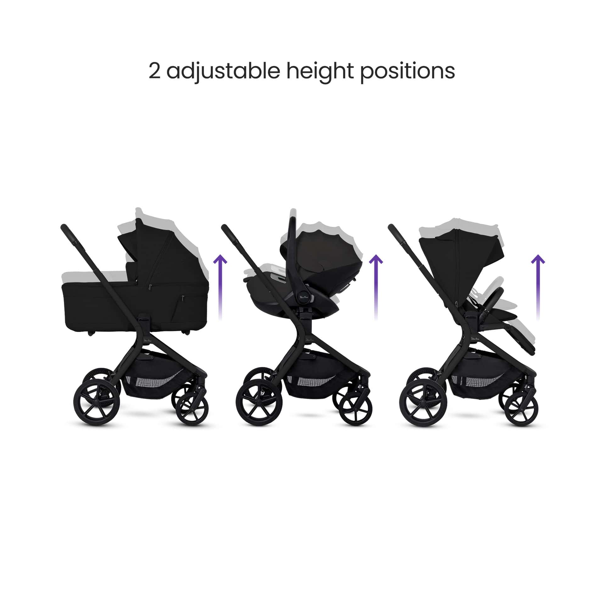 Silver Cross Breez Ultimate 360 Bundle in Onyx Travel Systems