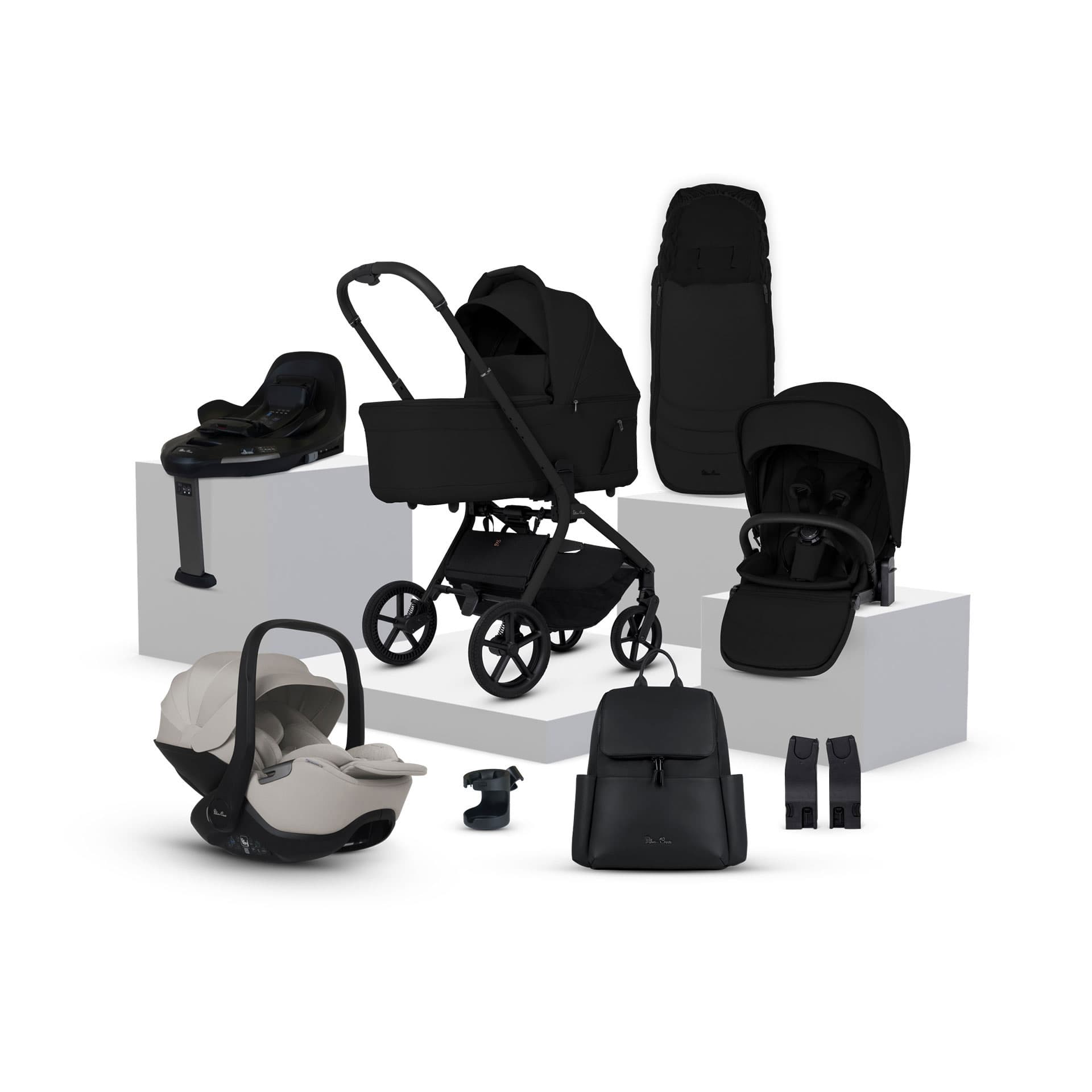 Silver Cross Breez Ultimate 360 Bundle in Onyx Travel Systems IBU.OX1-2 5055836934710