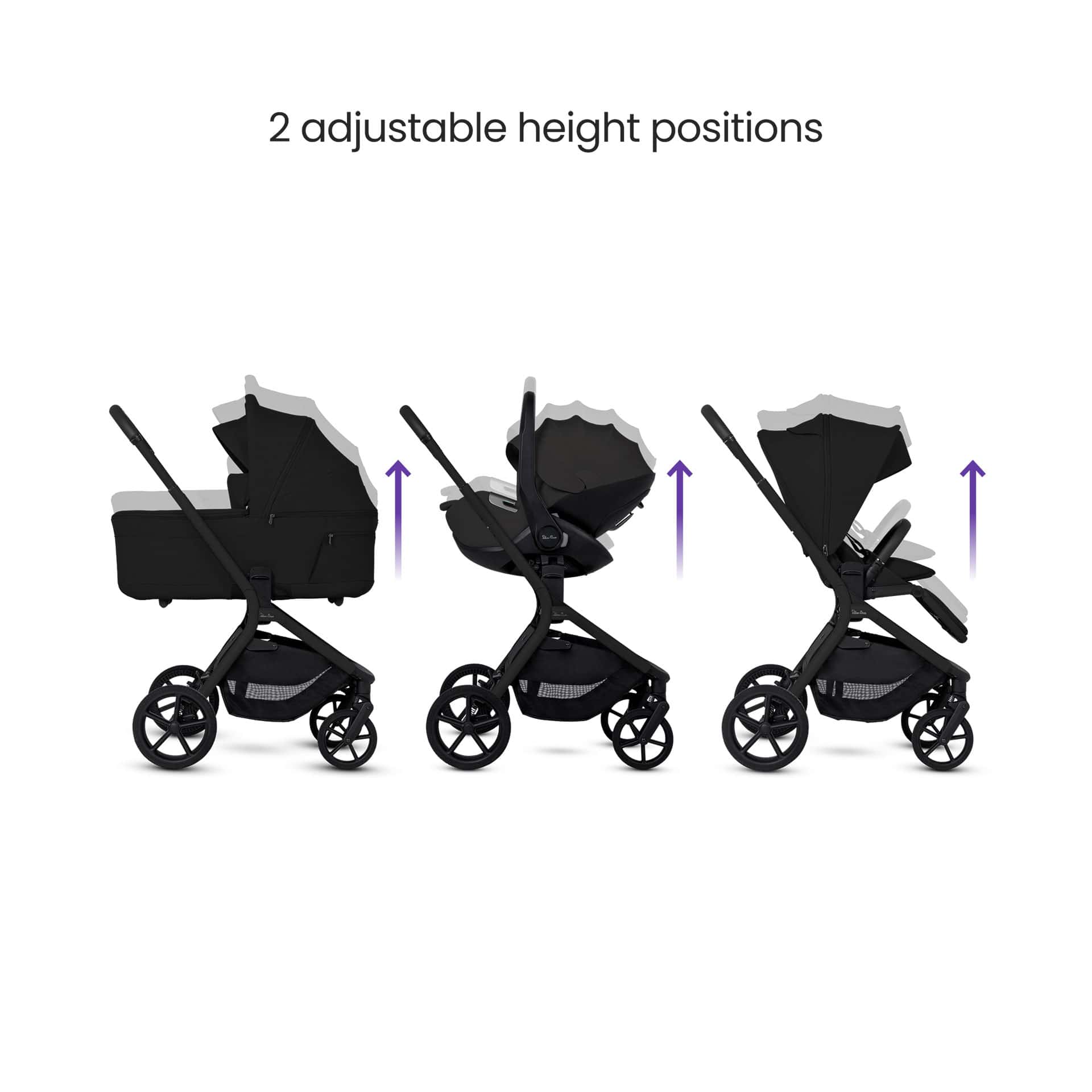 Silver Cross Breez Ultimate Family 360 Bundle in Onyx Travel Systems