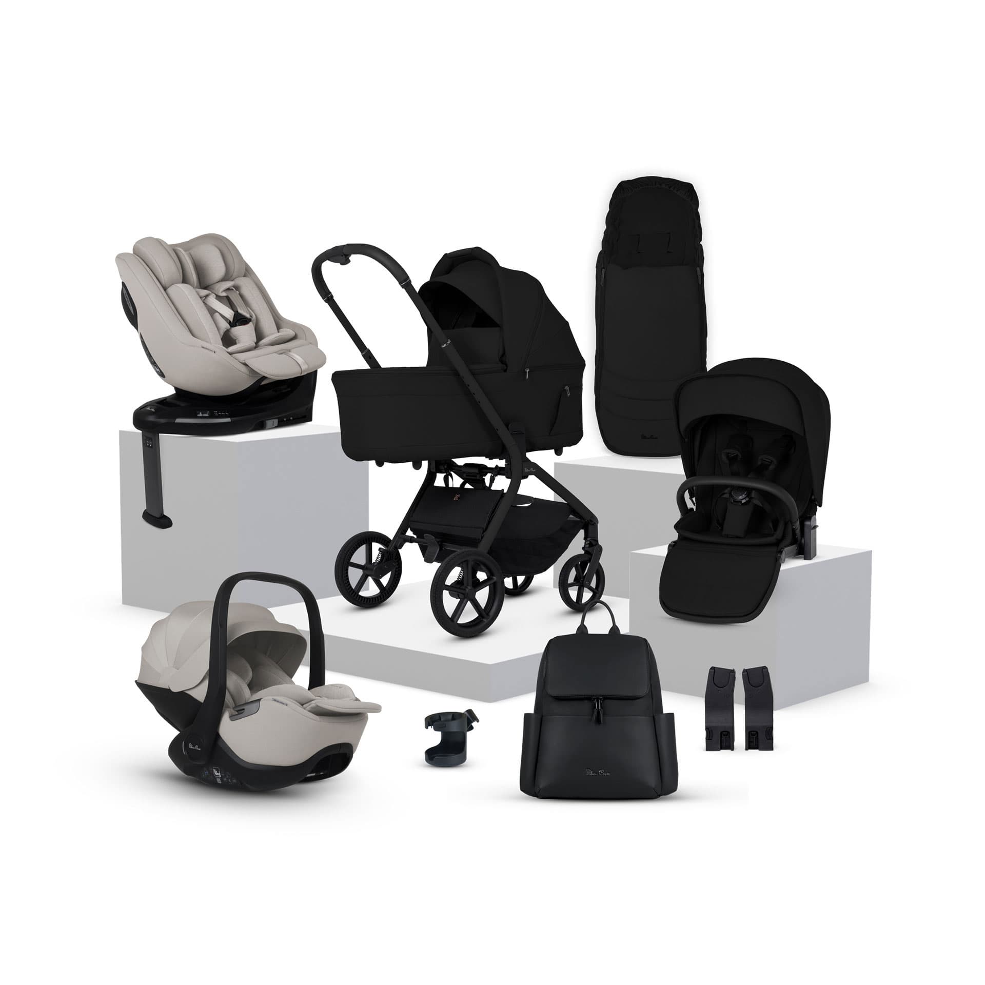 Silver Cross Breez Ultimate Family 360 Bundle in Onyx Travel Systems IBF.OX1-2 5055836934758